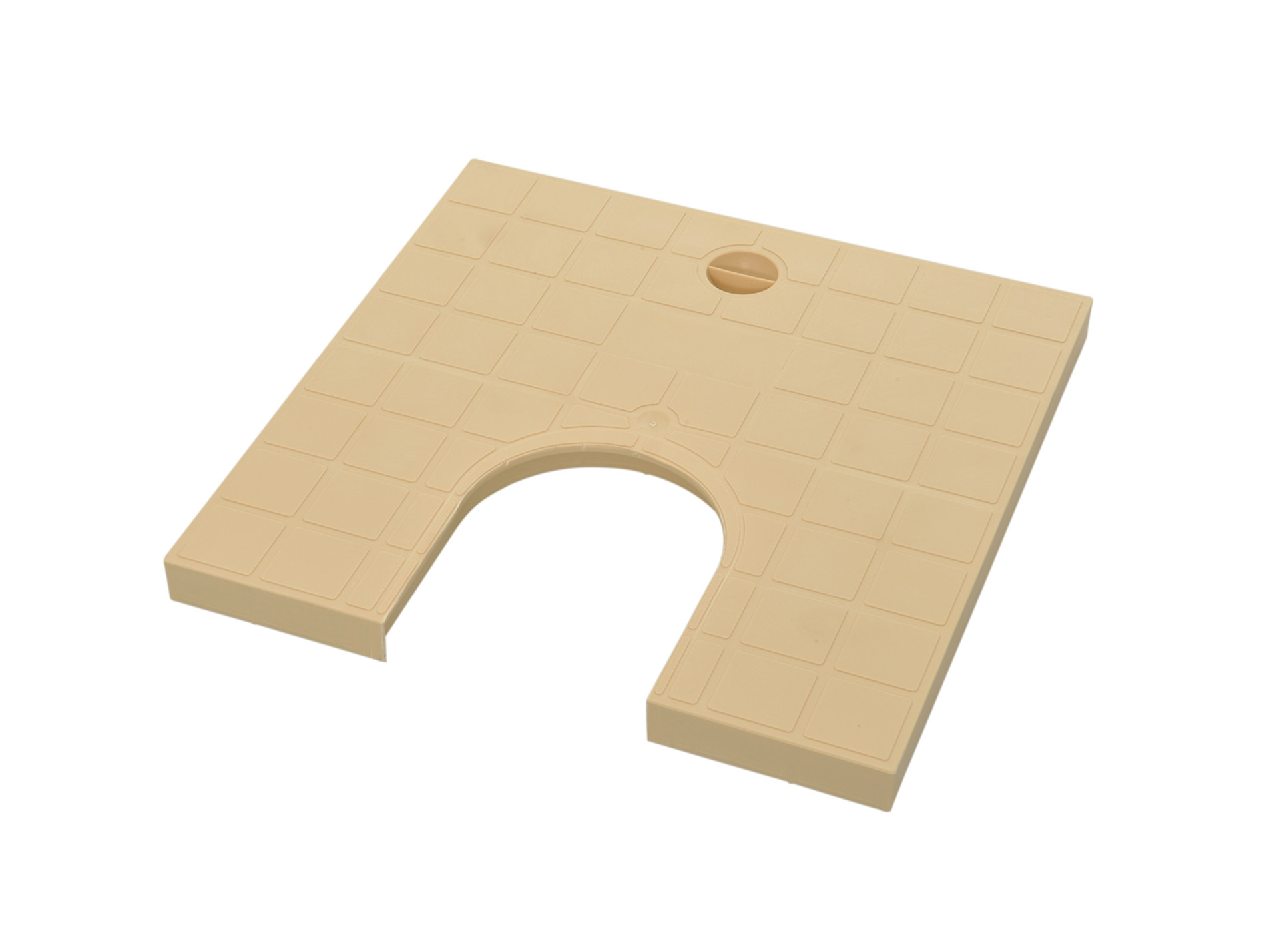 Couvercle pour descente pluviale PVC GIRPI 284x284mm sable