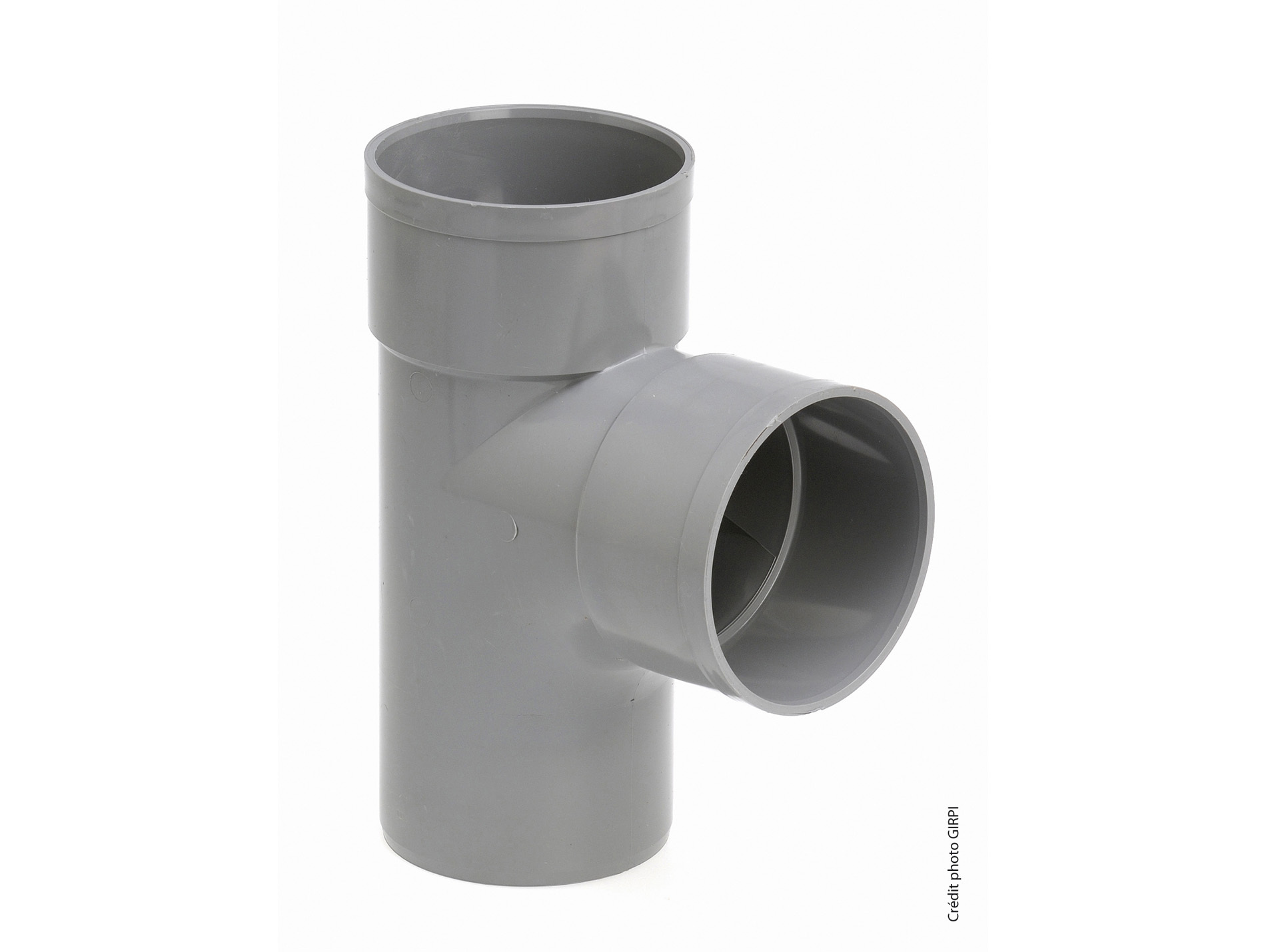 Té pour évacuation PVC GIRPI Ø40mm 87°30 Mâle-Femelle