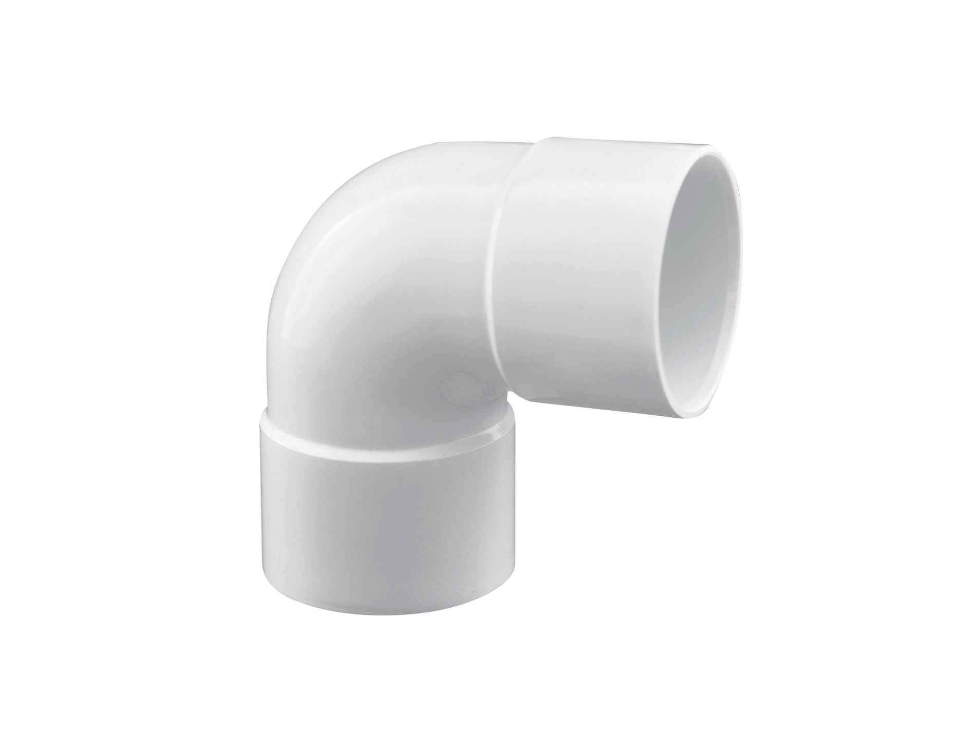 Coude évacuation 87°30 FF D40 Blanc