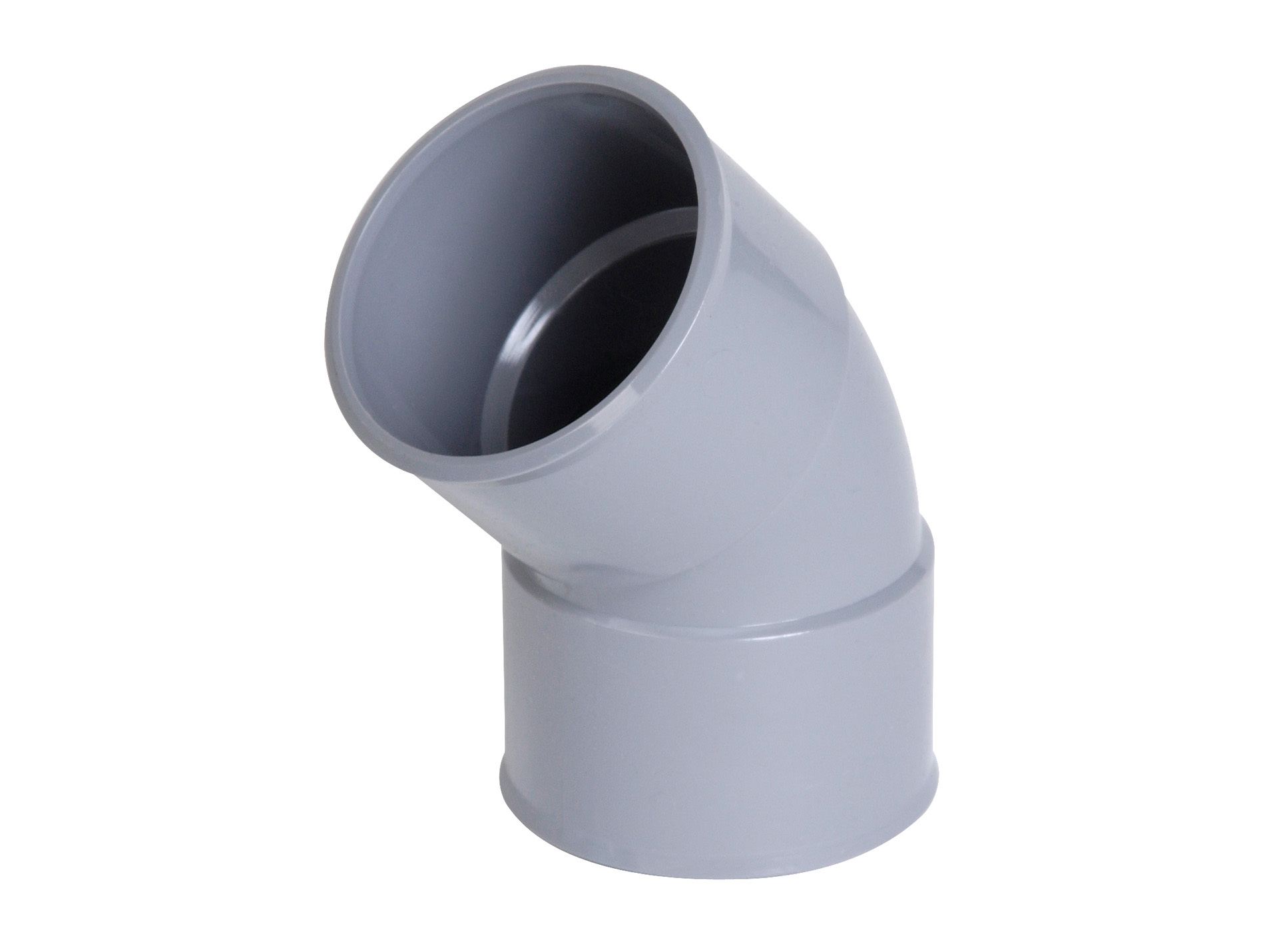 Coude évacuation 45° FF D40 Gris