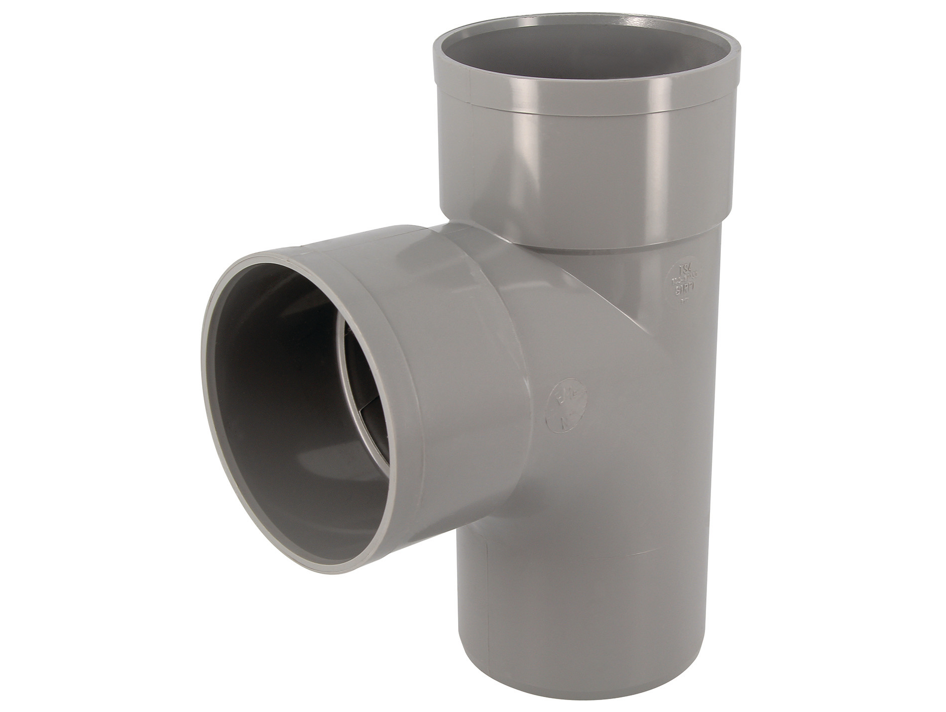 Té évacuation PVC GIRPI Ø100mm 87°30 Mâle-Femelle