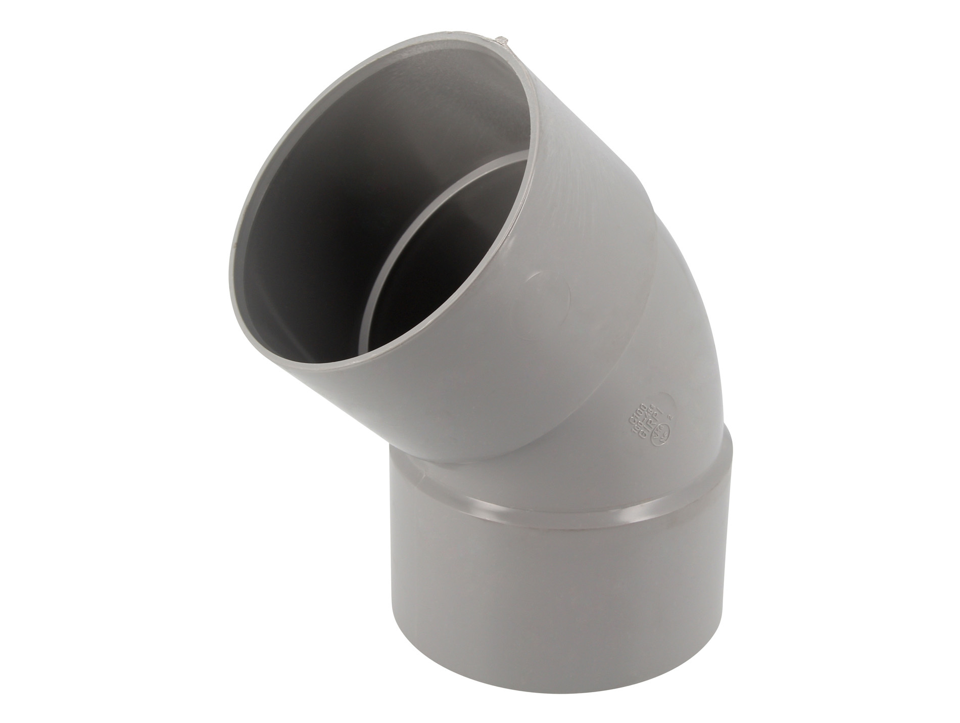 Coude pour évacuation PVC GIRPI Ø100mm 45° Femelle -Femelle