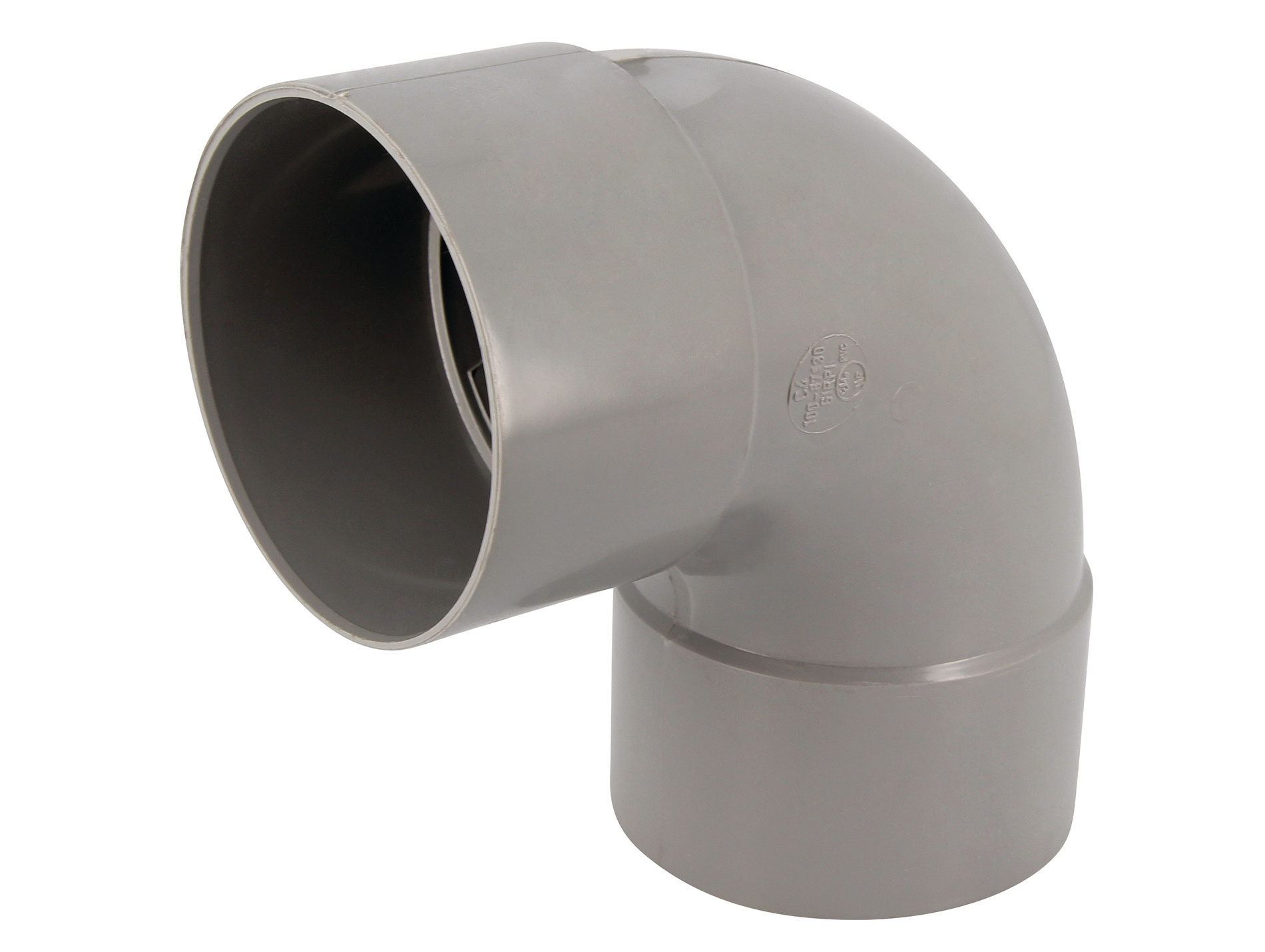 Coude pour évacuation PVC GIRPI Ø100mm 87°30 Femelle-Femelle