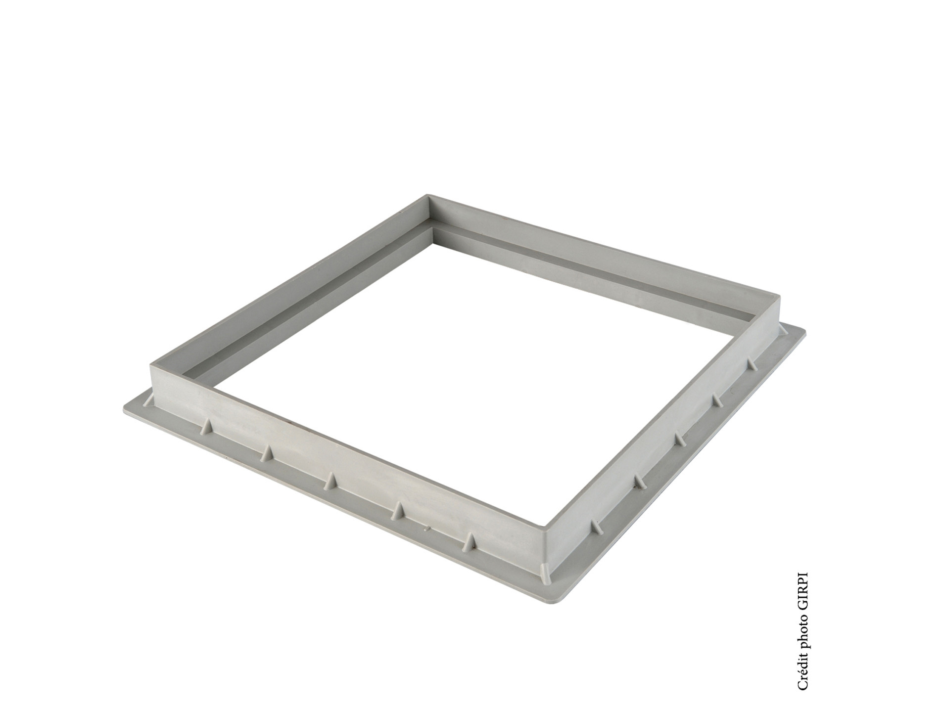 Cadre pour grille / tampon 400X400 Gris