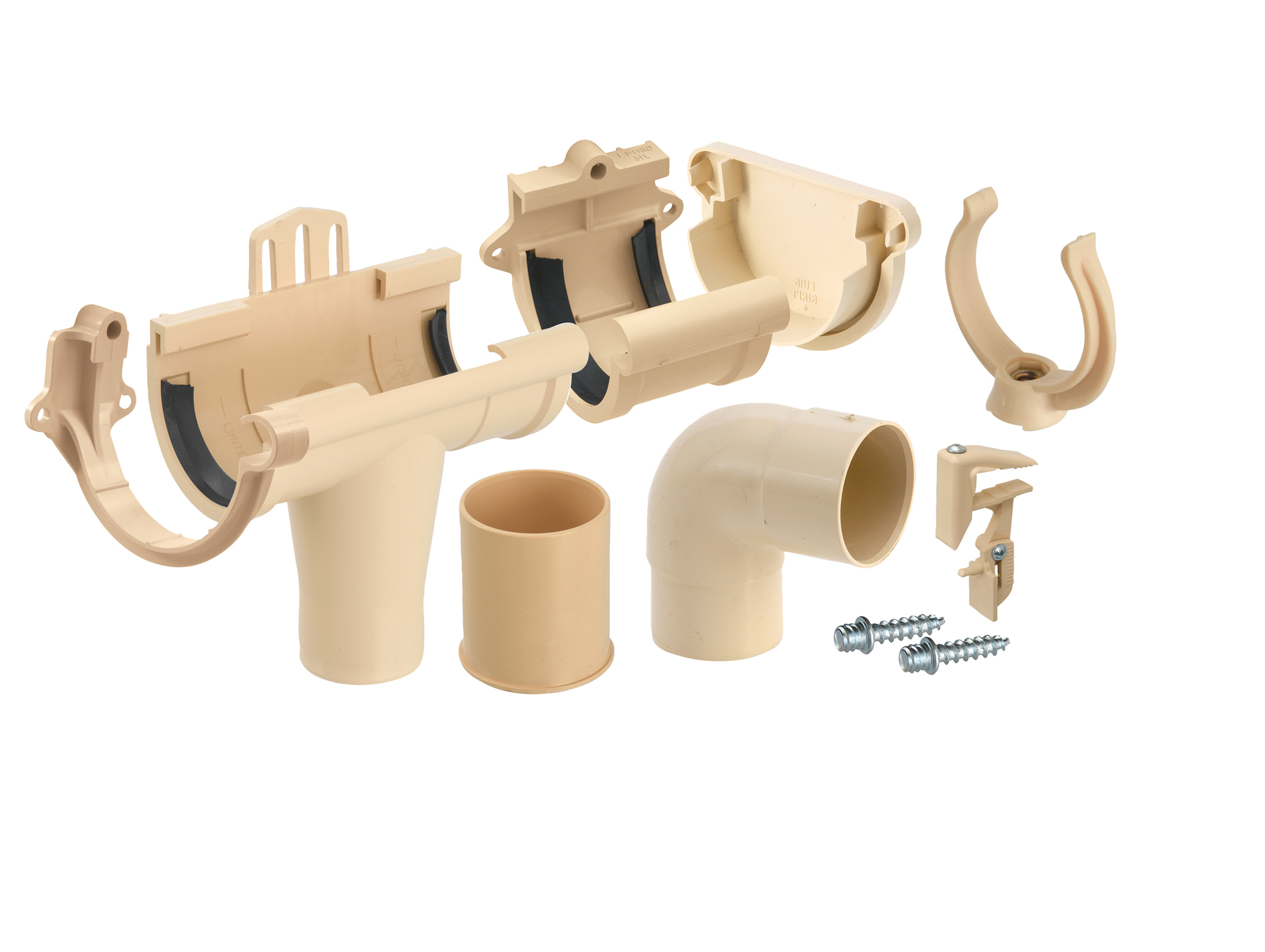 Kit gouttière pour abri de jardin Sable