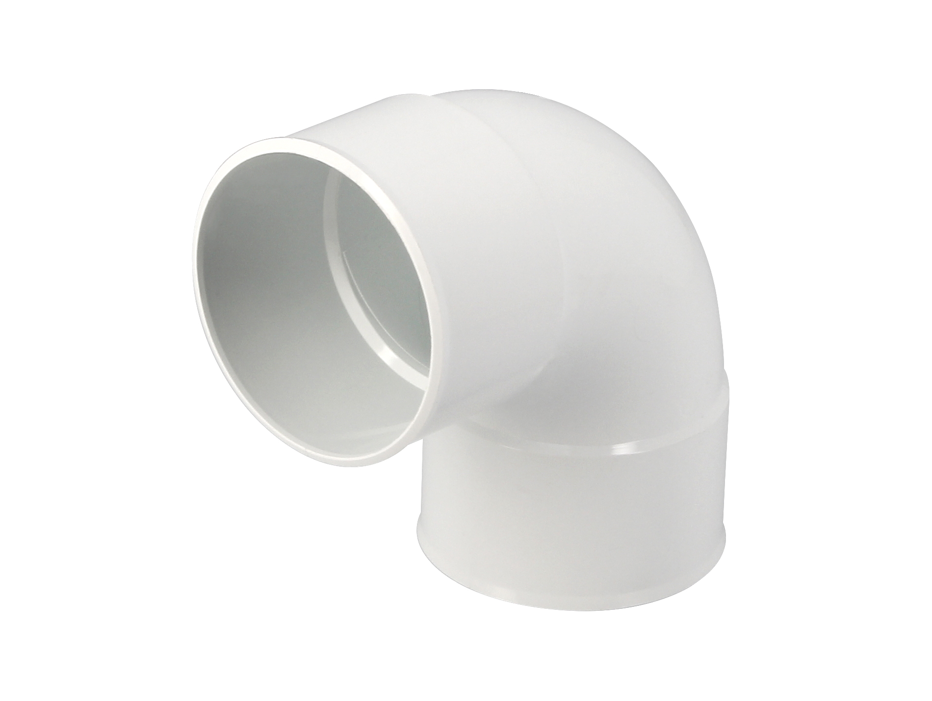 Coude 87°30 Femelle / Femelle D80 Blanc