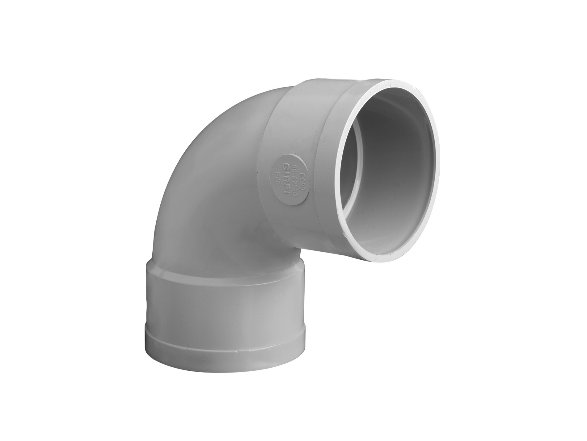 Coude 87°30 Femelle / Femelle D80 Gris