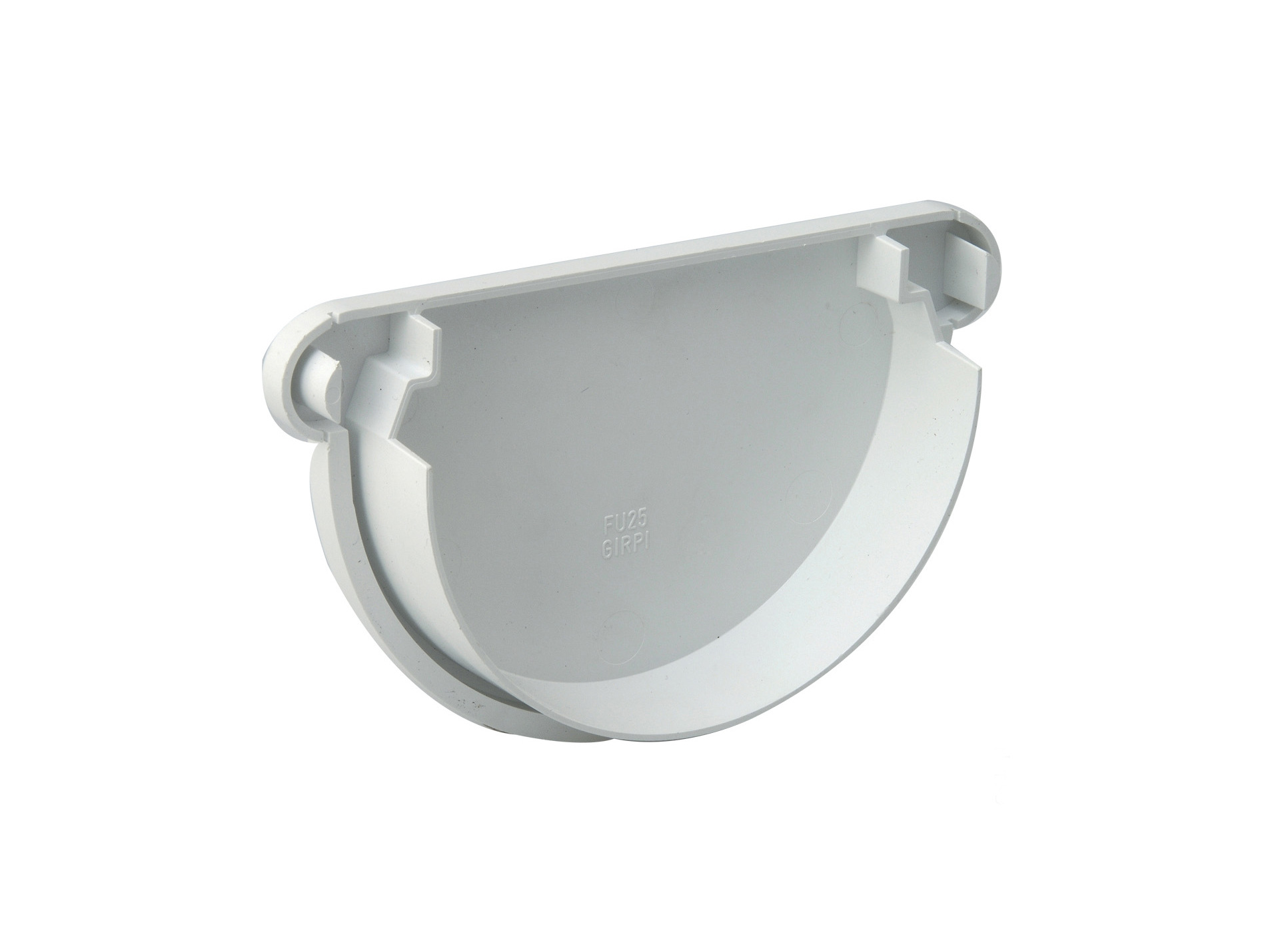 Fond de gouttière unique D25 Blanc