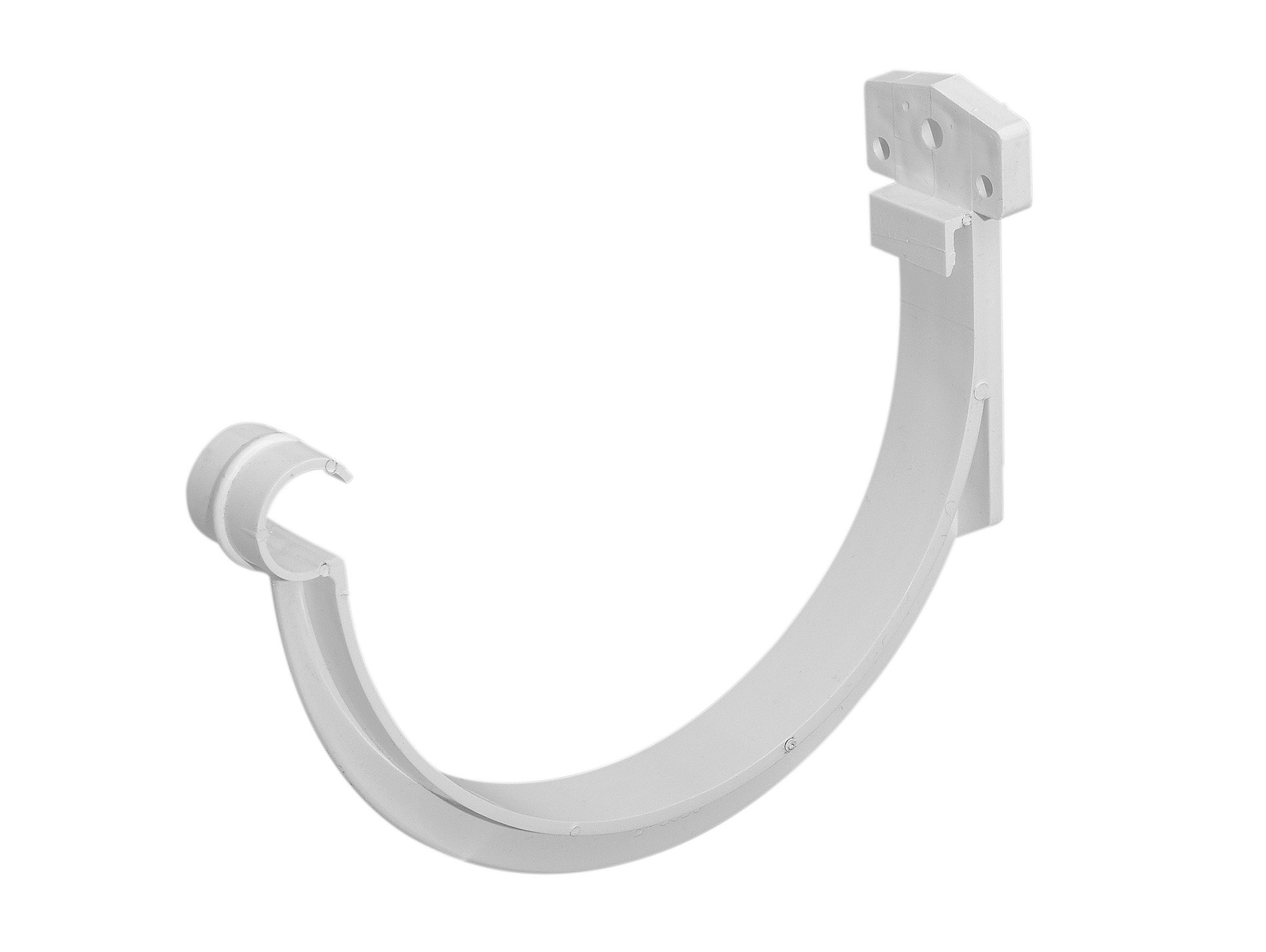 Support de gouttière demi-ronde D33 Blanc
