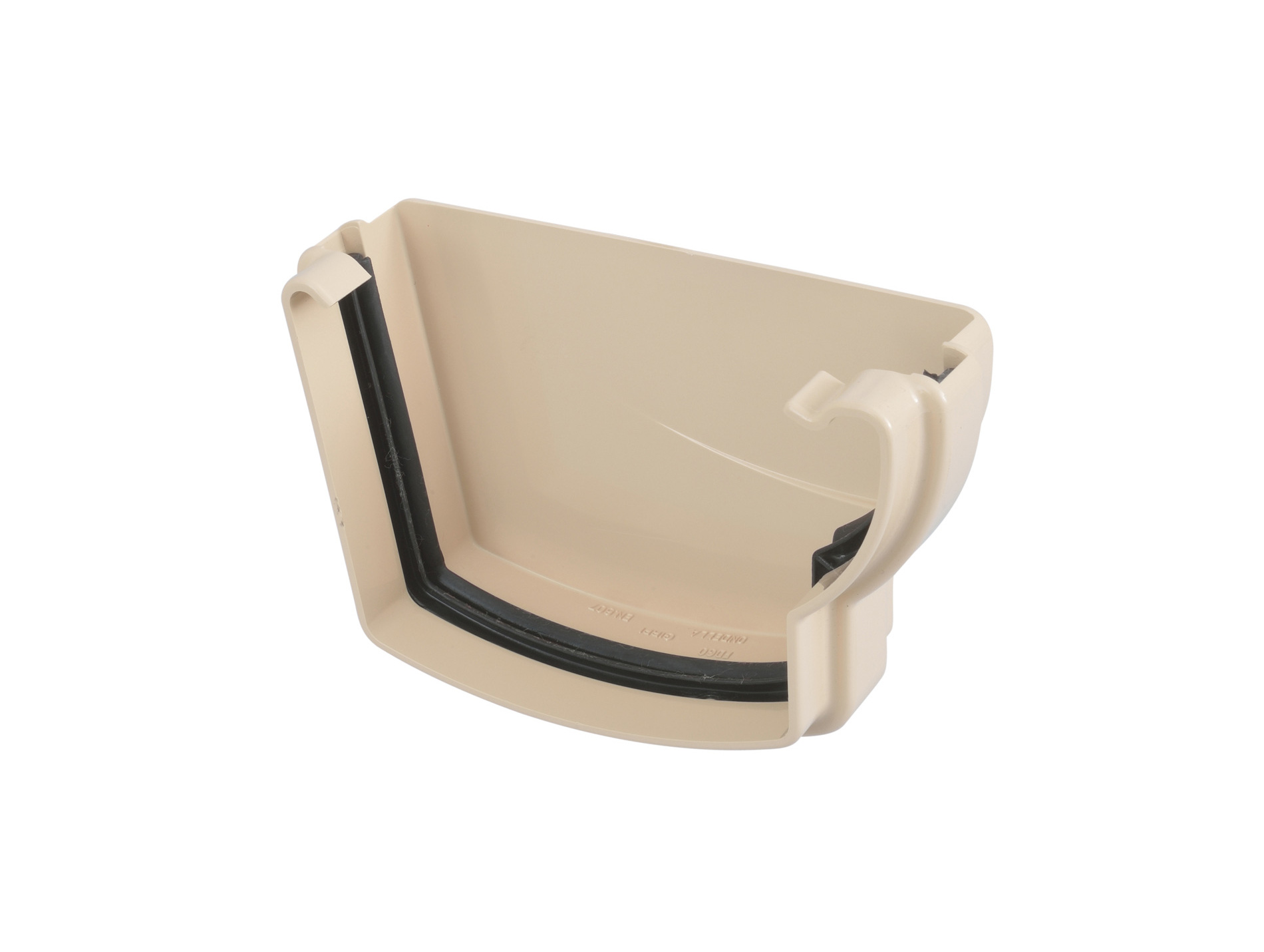 Fond de gouttière droit à joint Ondella PVC Sable