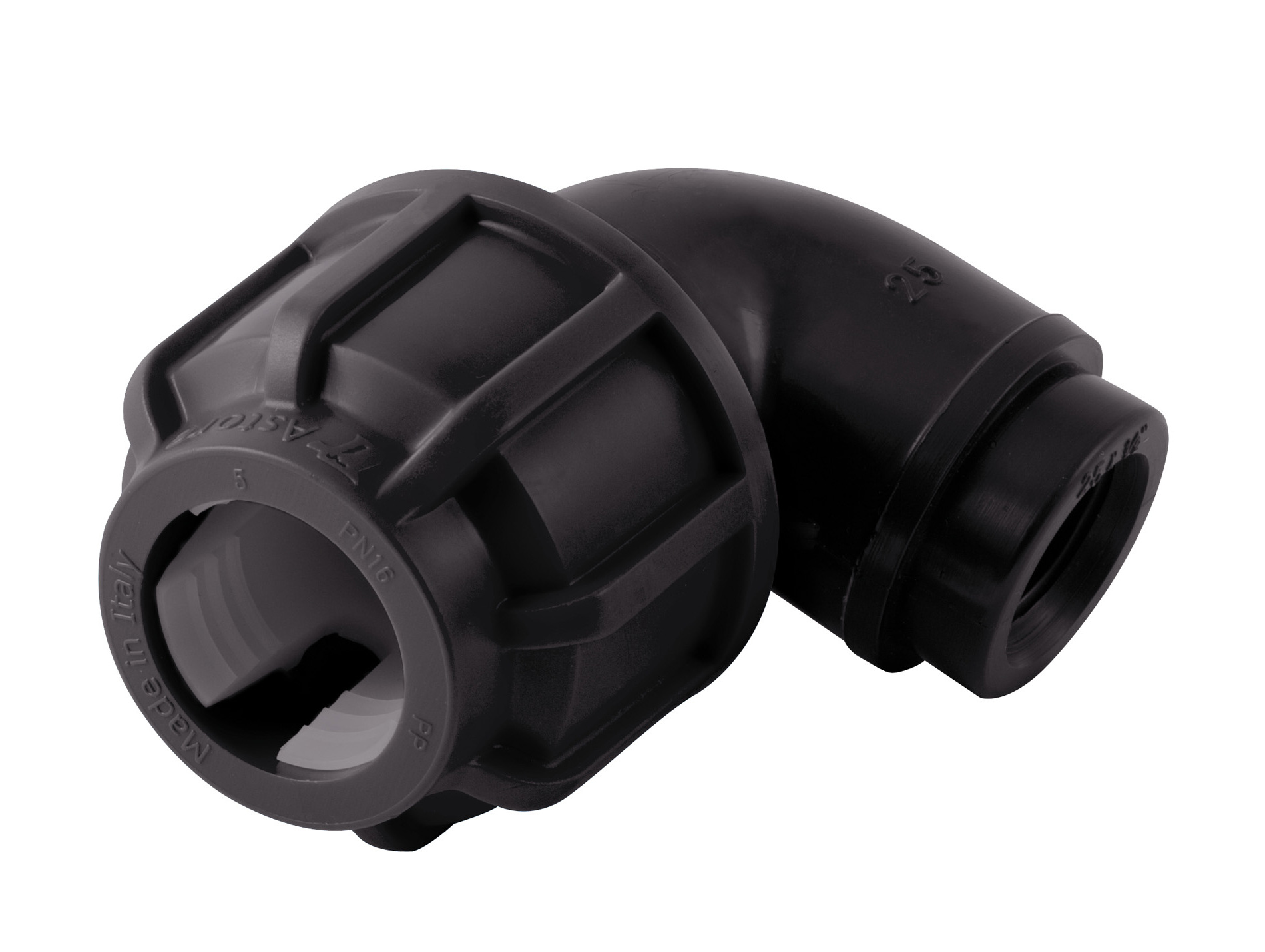 Coude PP PE Femelle Ø25 F20x27