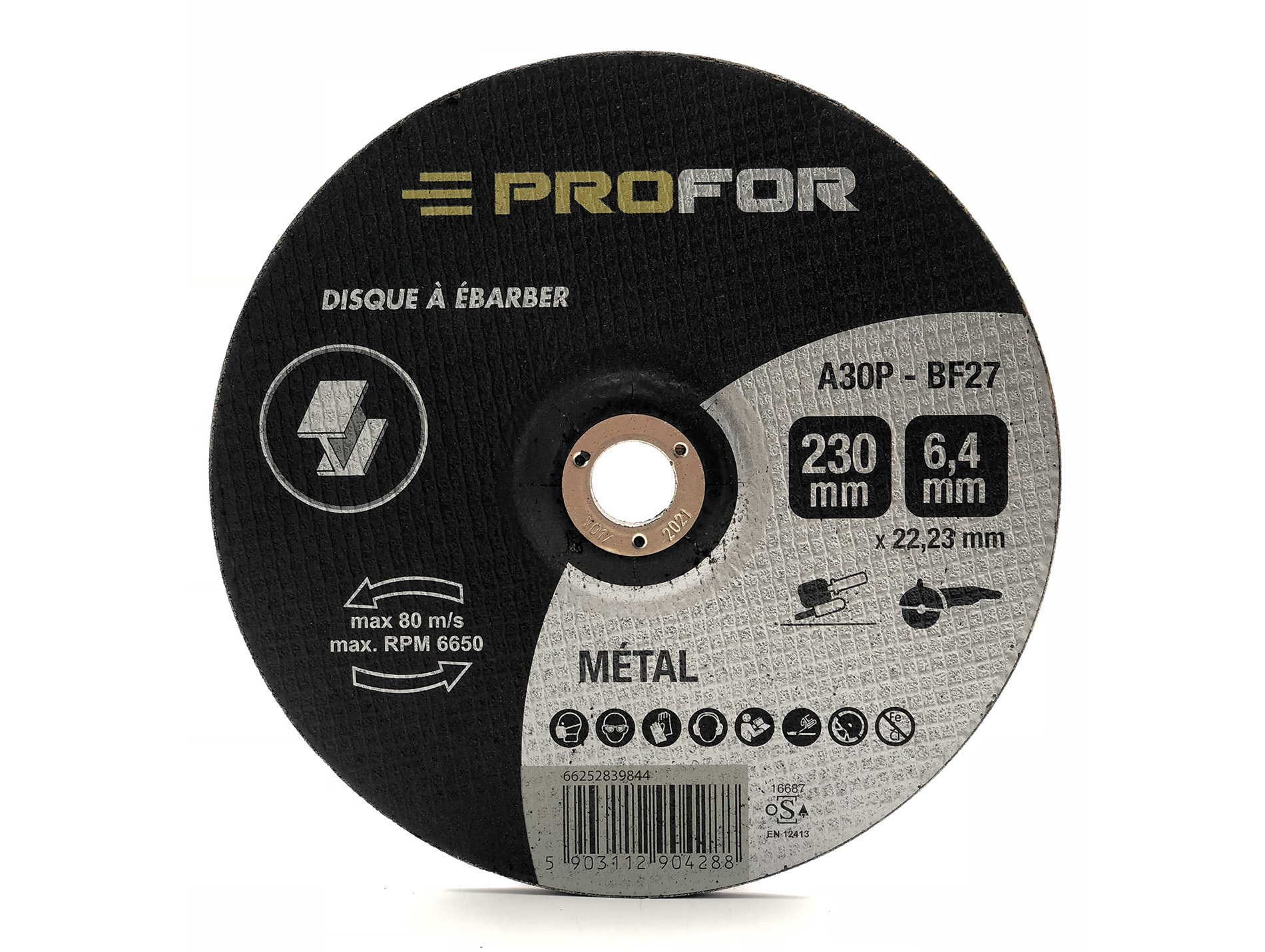 Disque à ébarber acier Ø230 PROFOR