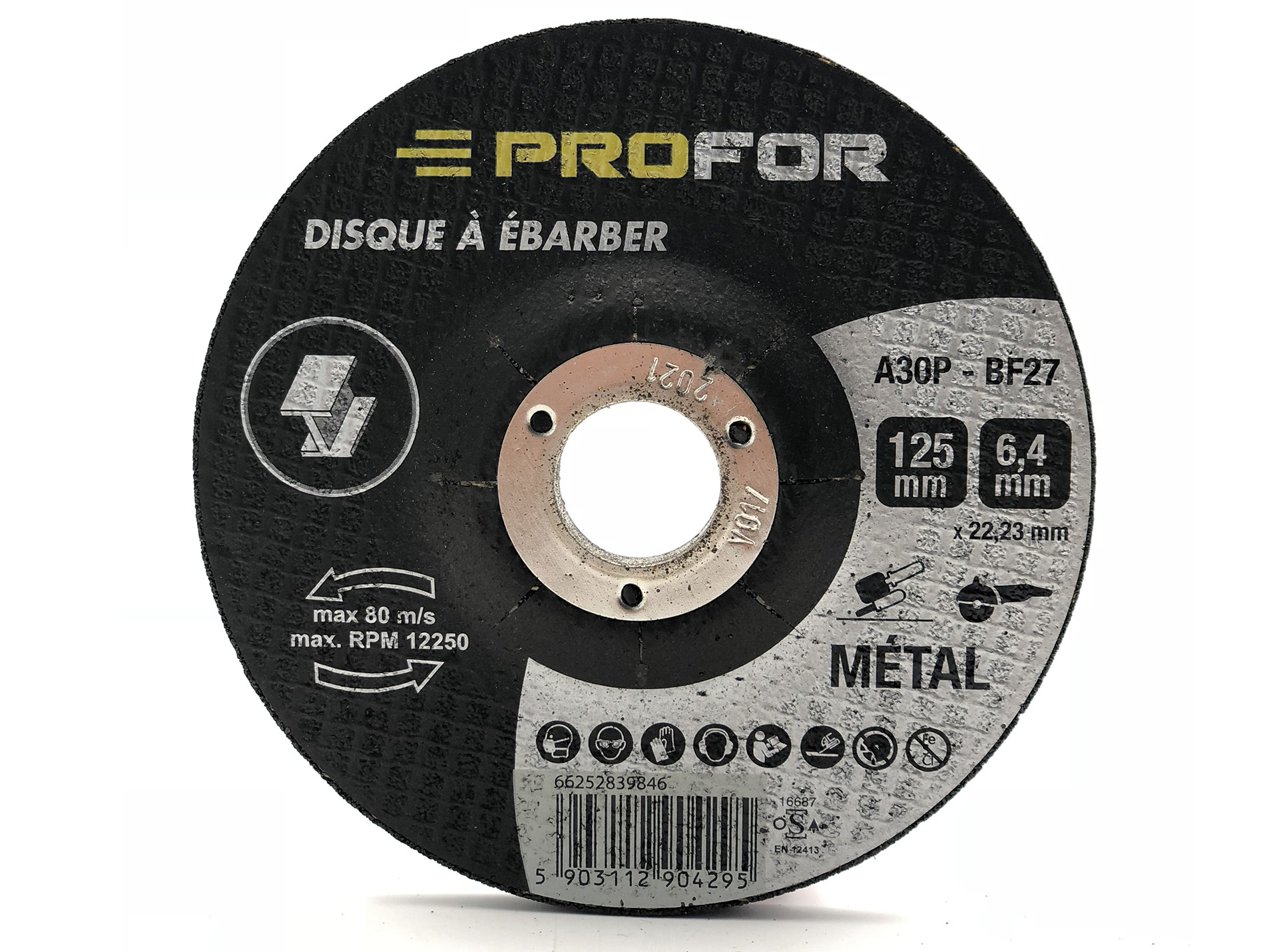 Disque à ébarber acier Ø125 PROFOR