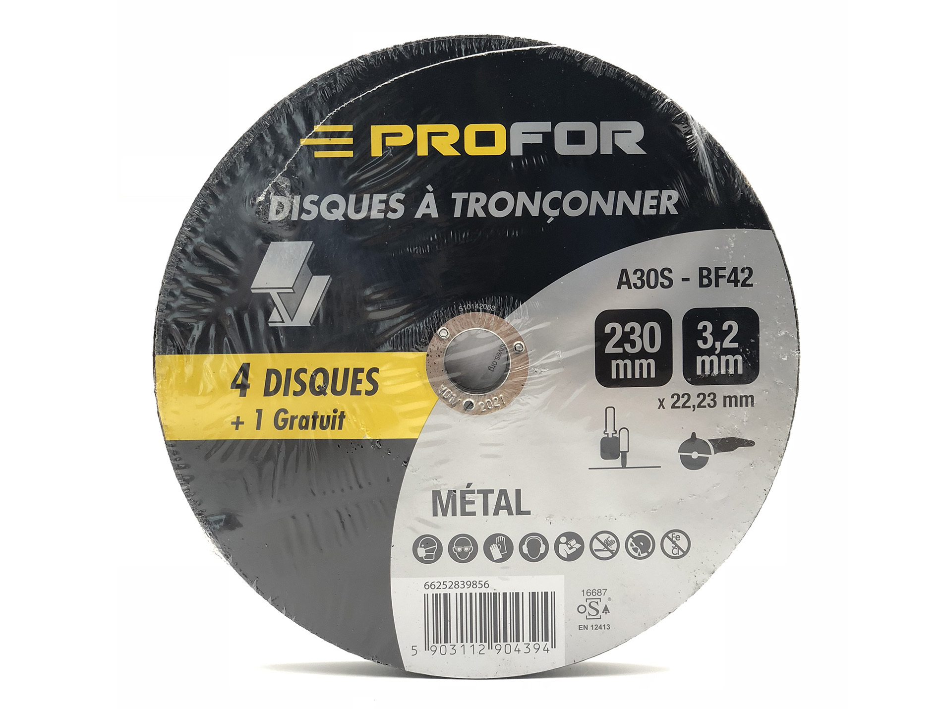 Disques à tronçonner acier Ø230 PROFOR X5