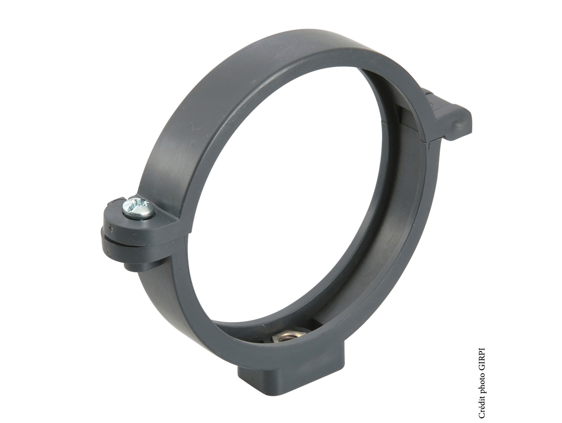 Collier à insert PVC 7x150 Ø80 Ardoise