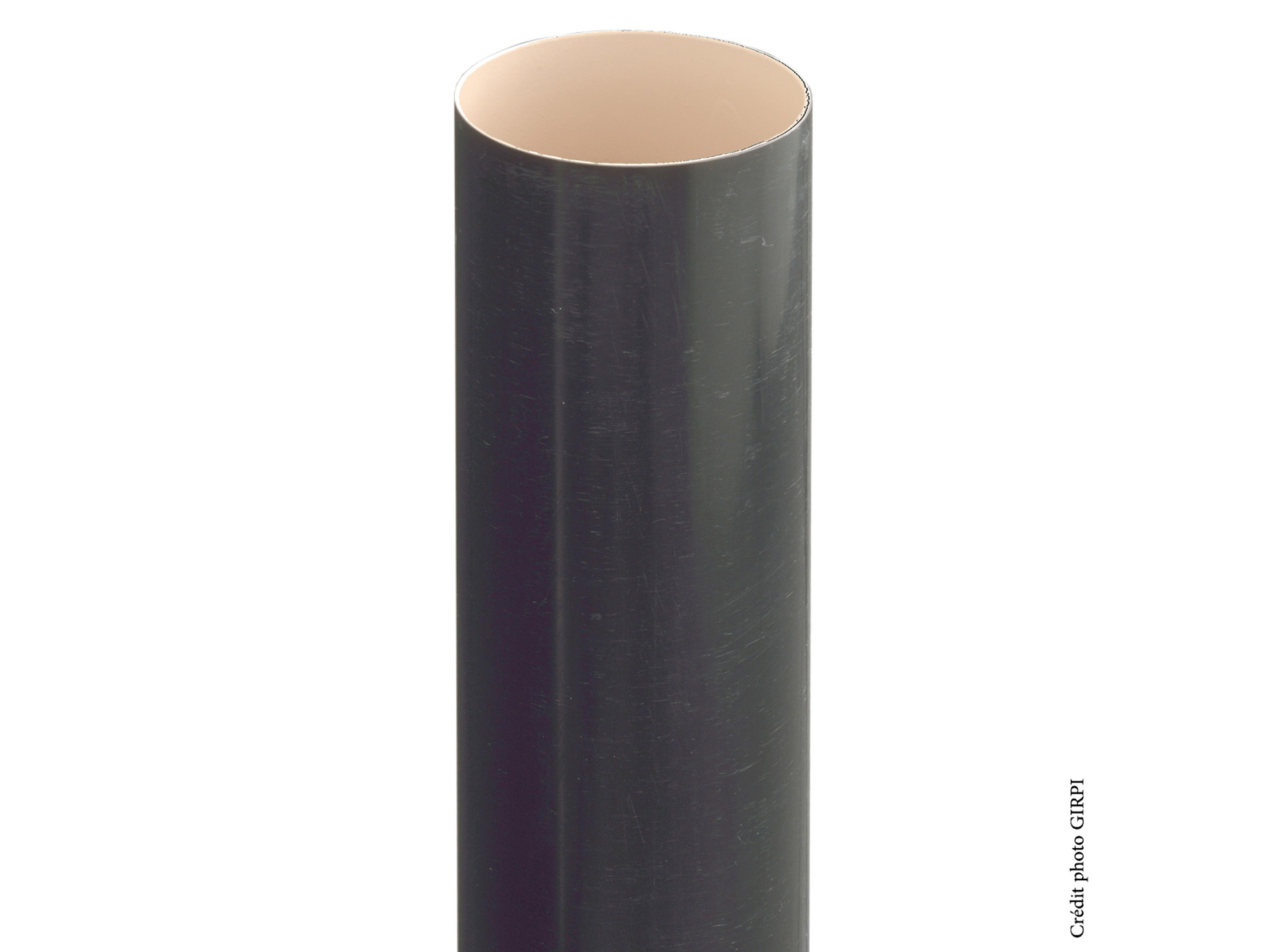 Tube de descente PVC D80 2,8m Ardoise