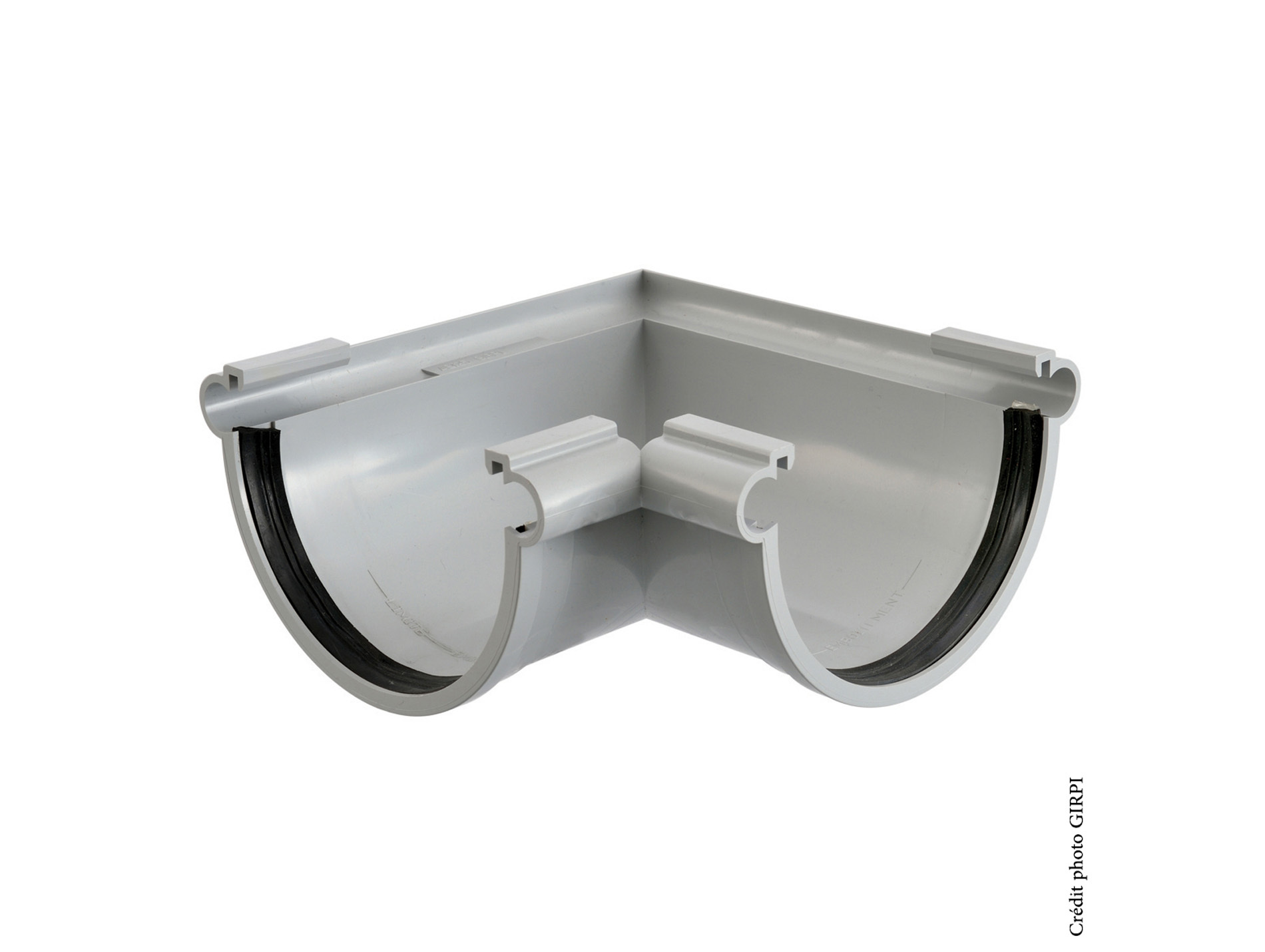 Angle mixte intérieur ou extérieur Gris D25