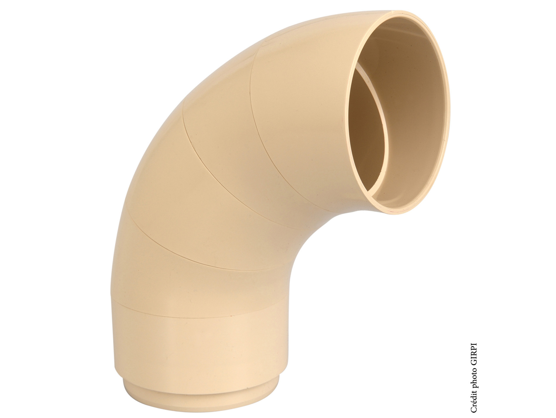 Coude unique MF Ø80 Sable