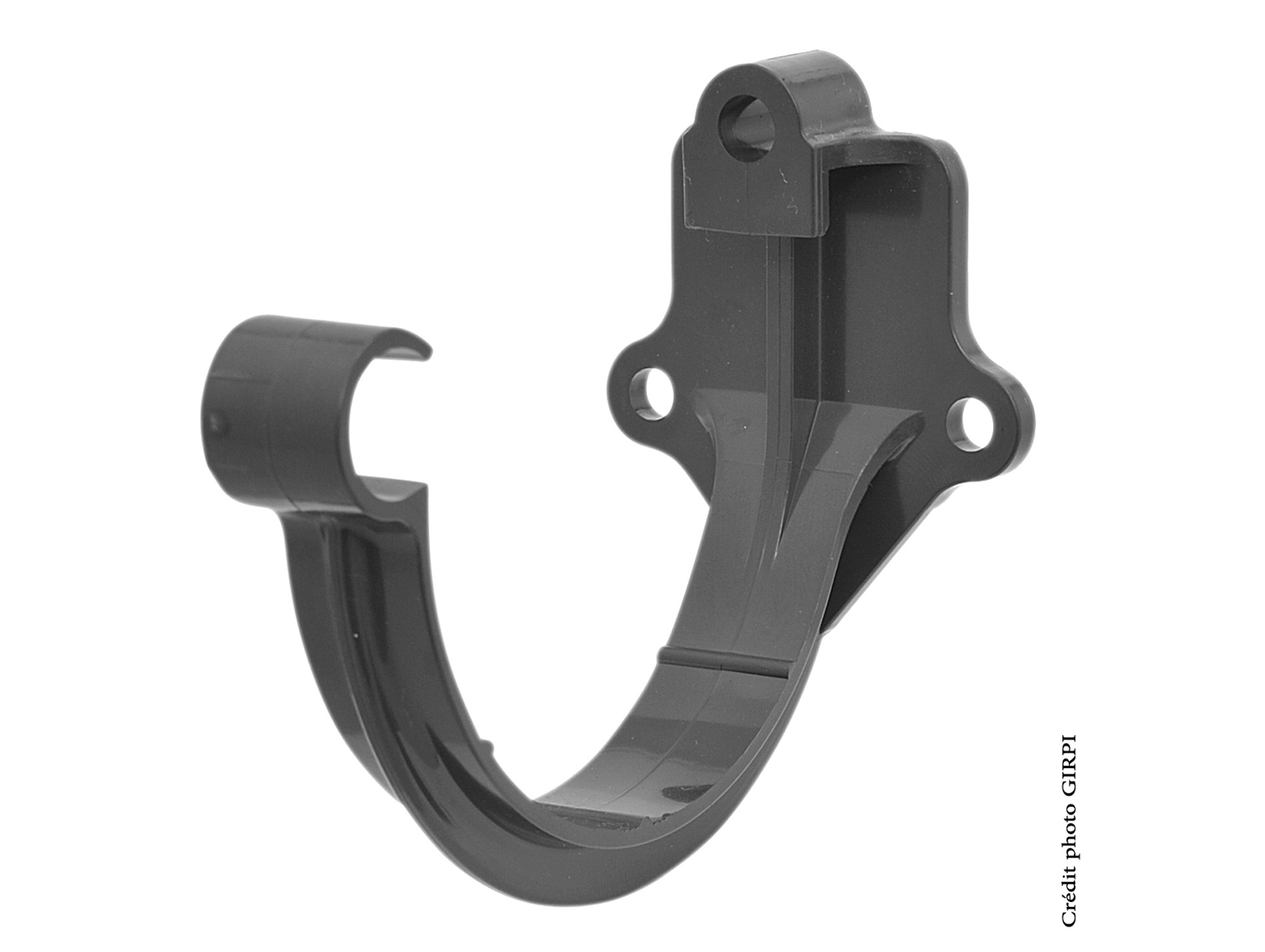 Support de gouttière demi-ronde D16 Ardoise