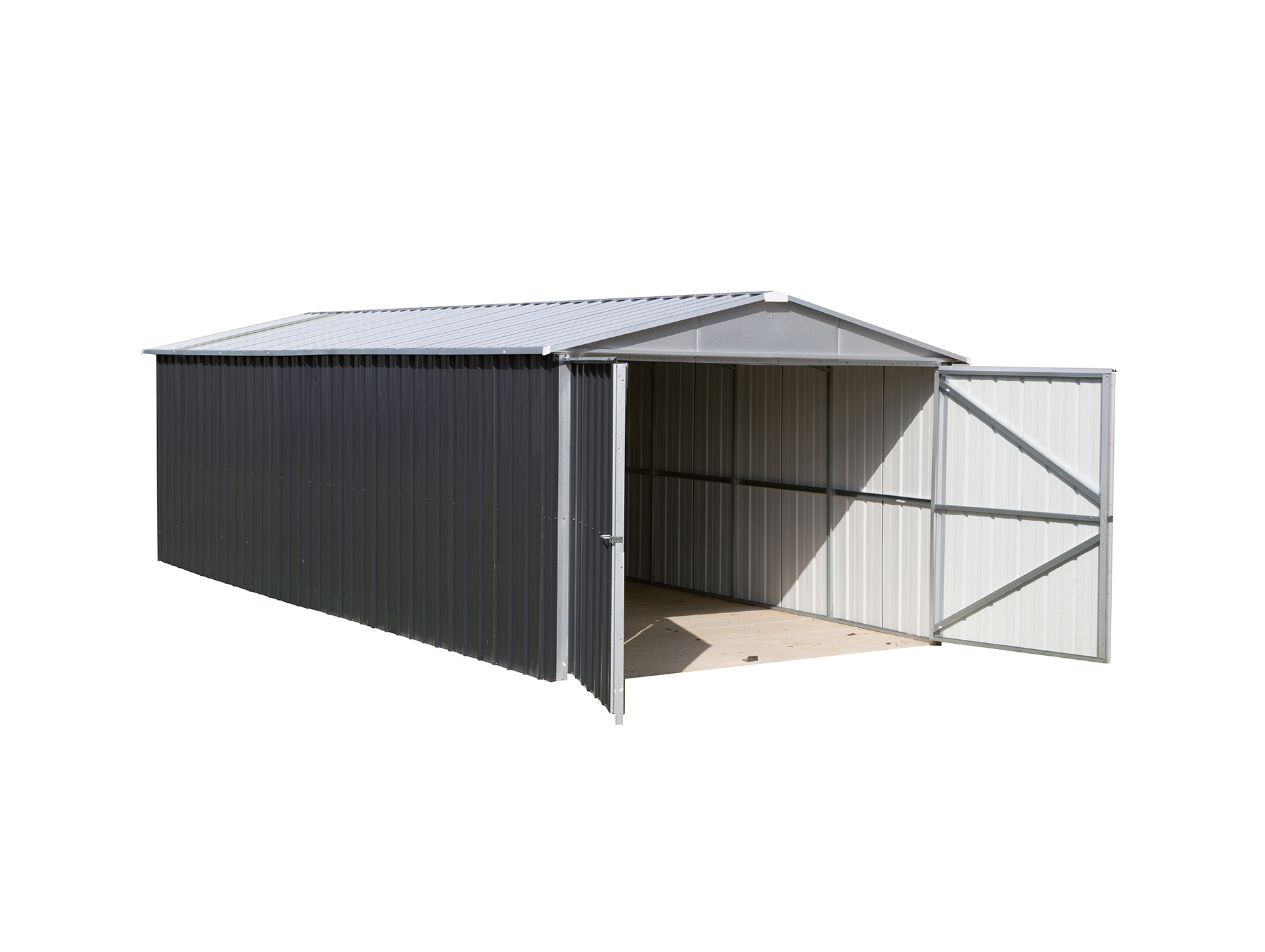 Garage métal L.522xl.297 h.221cm anthracite