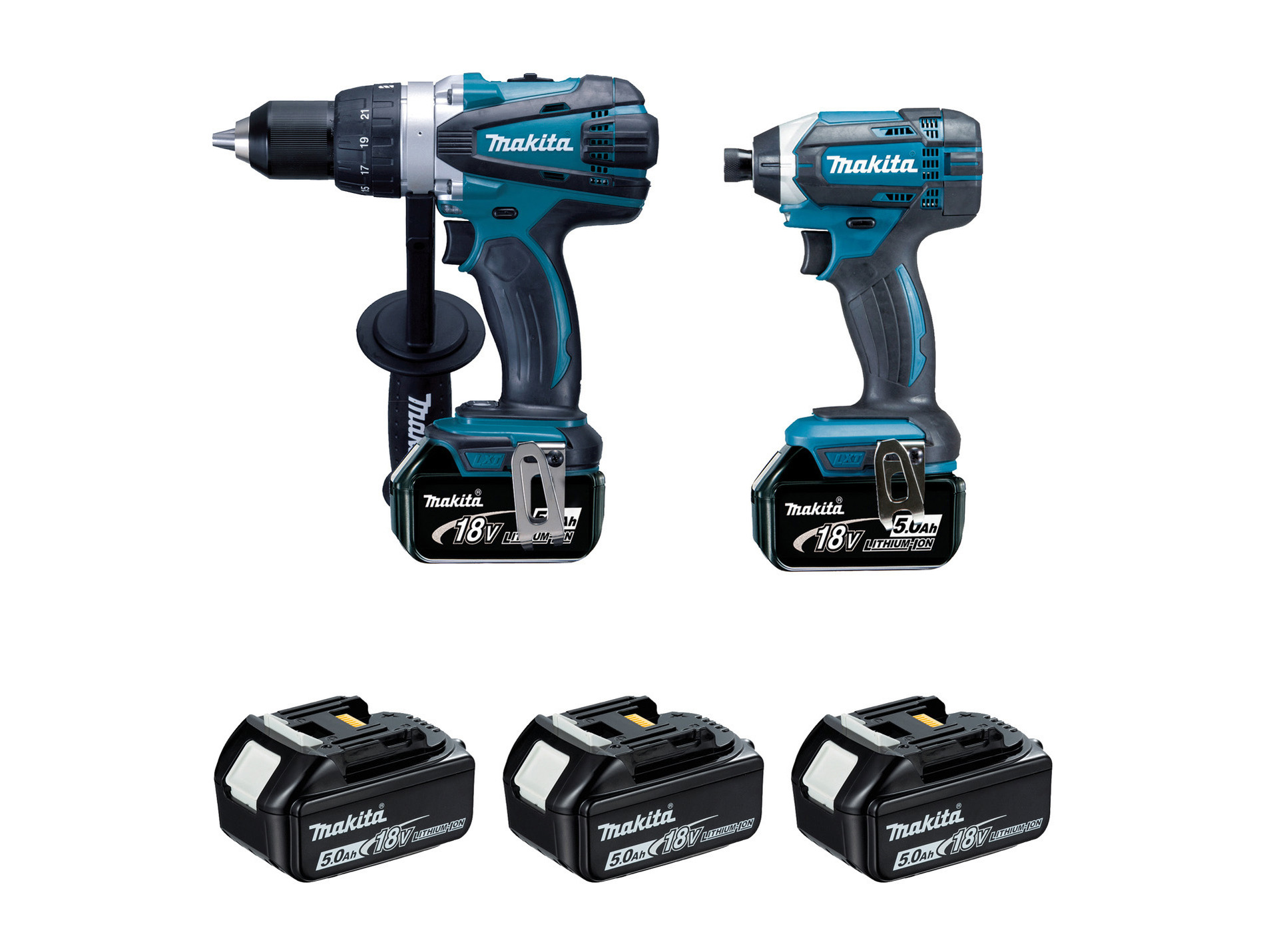 Lot perceuse visseuse + visseuse à chocs MAKITA 18V