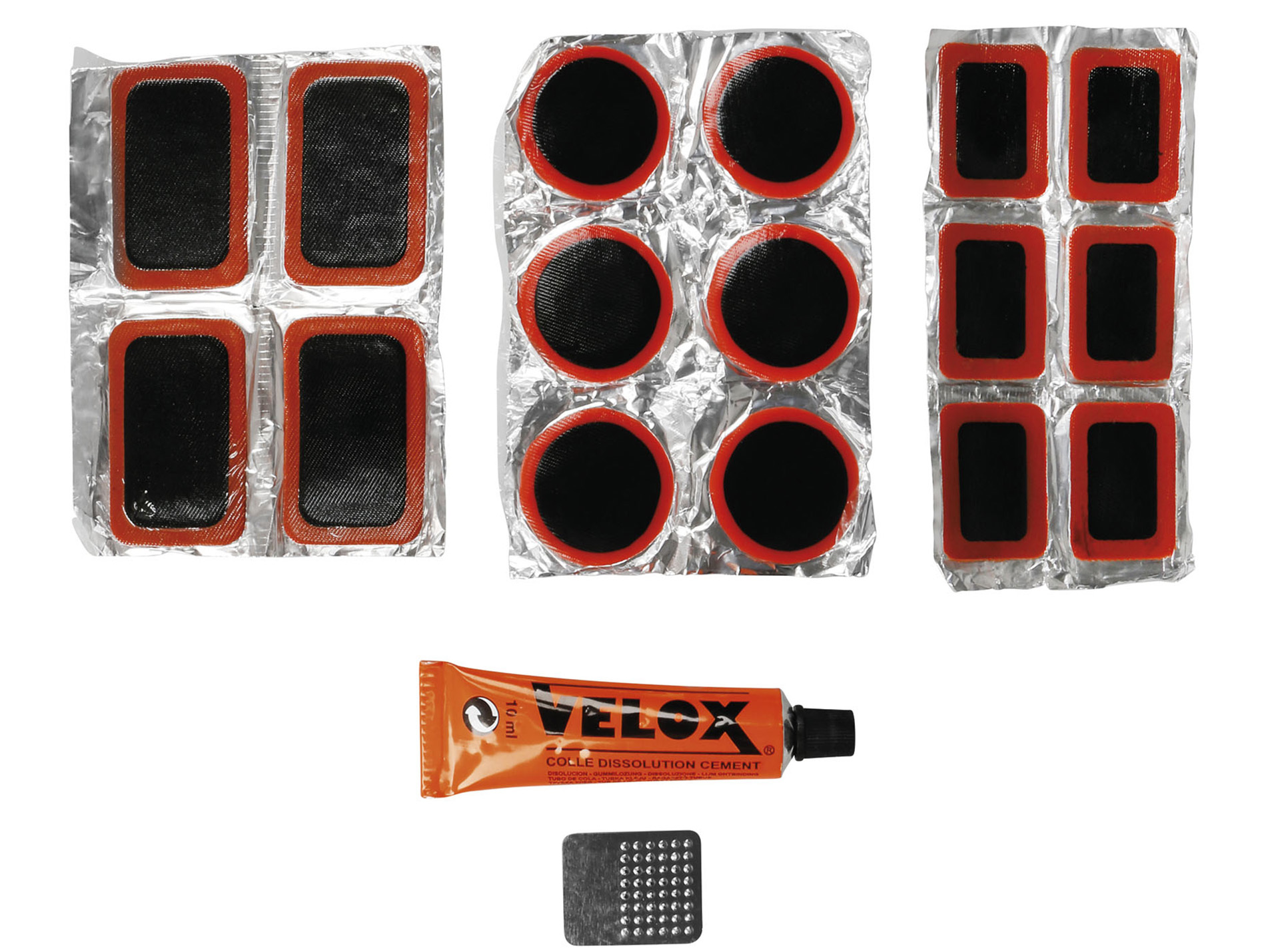 Kit de réparation chambre à air 18 pièces