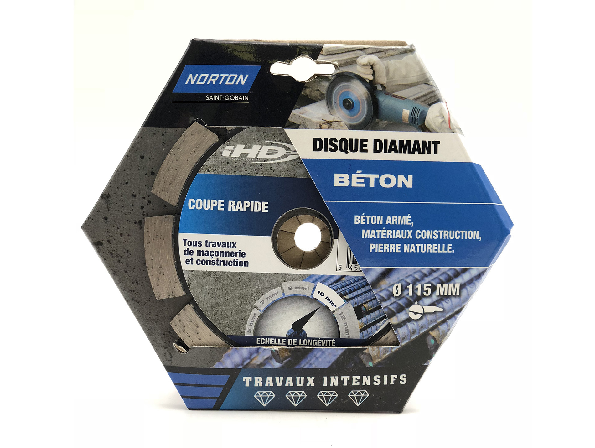 Disque diamant béton armé IHD Ø115x10