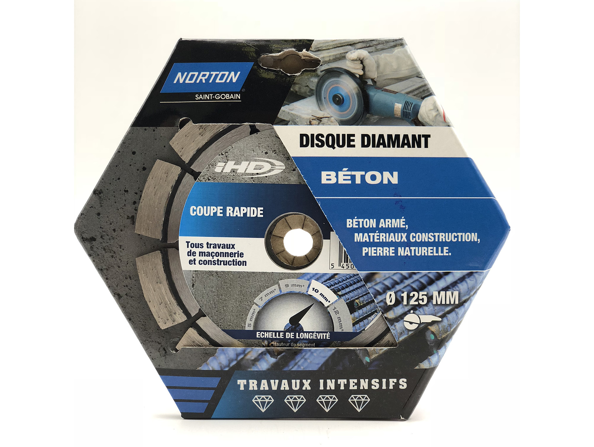Disque diamant béton armé IHD Ø125x10