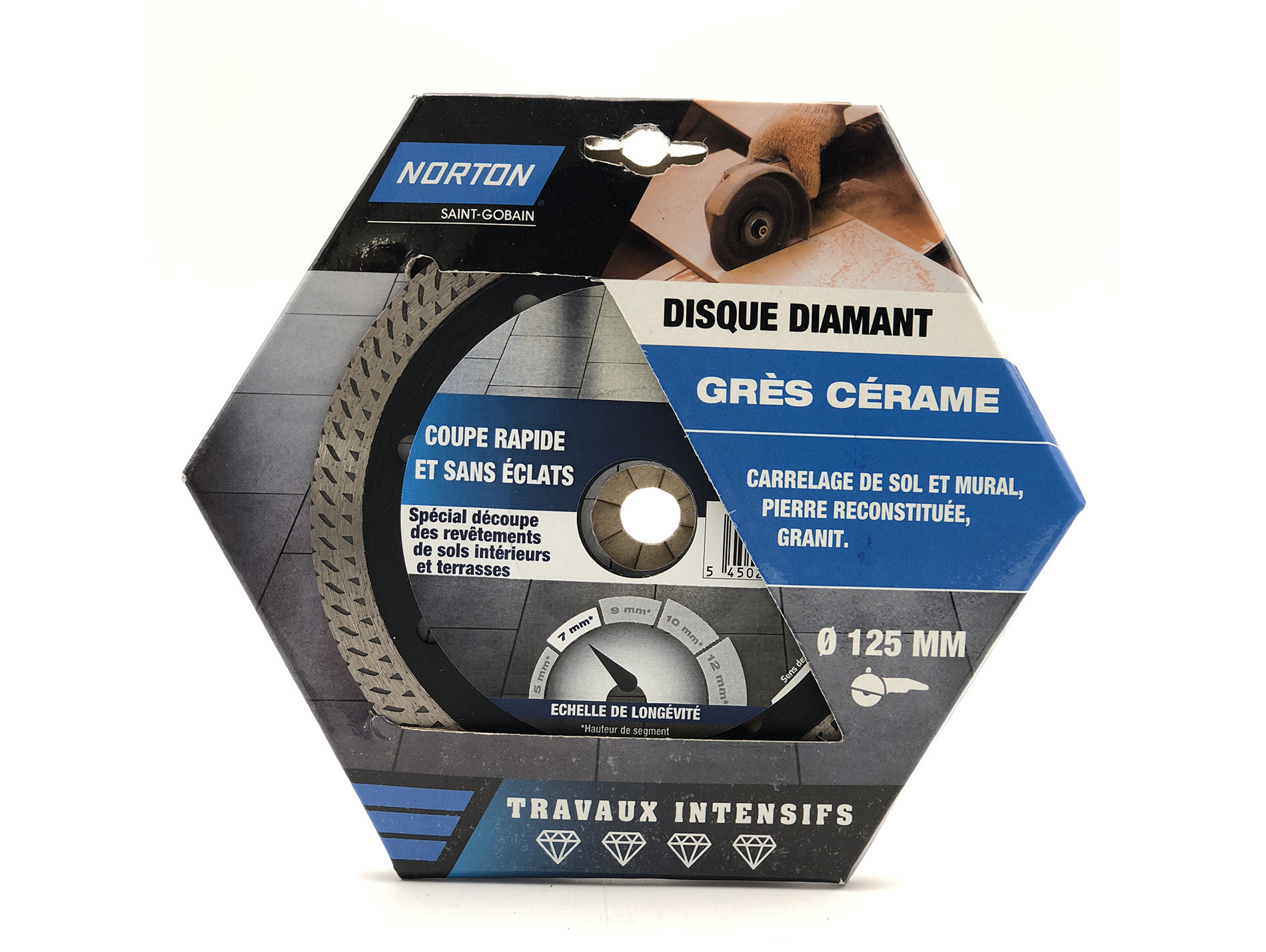 Disque diamant grès céramique Ø125