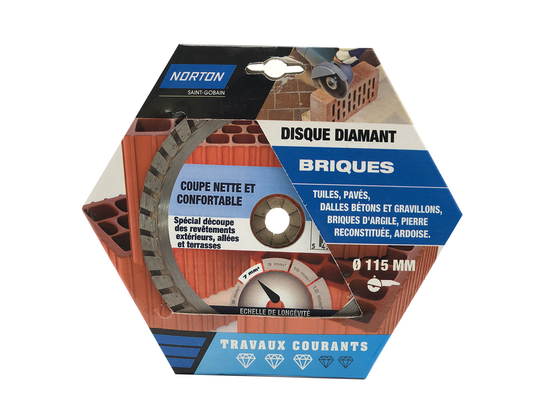 Disque diamant brique Ø115