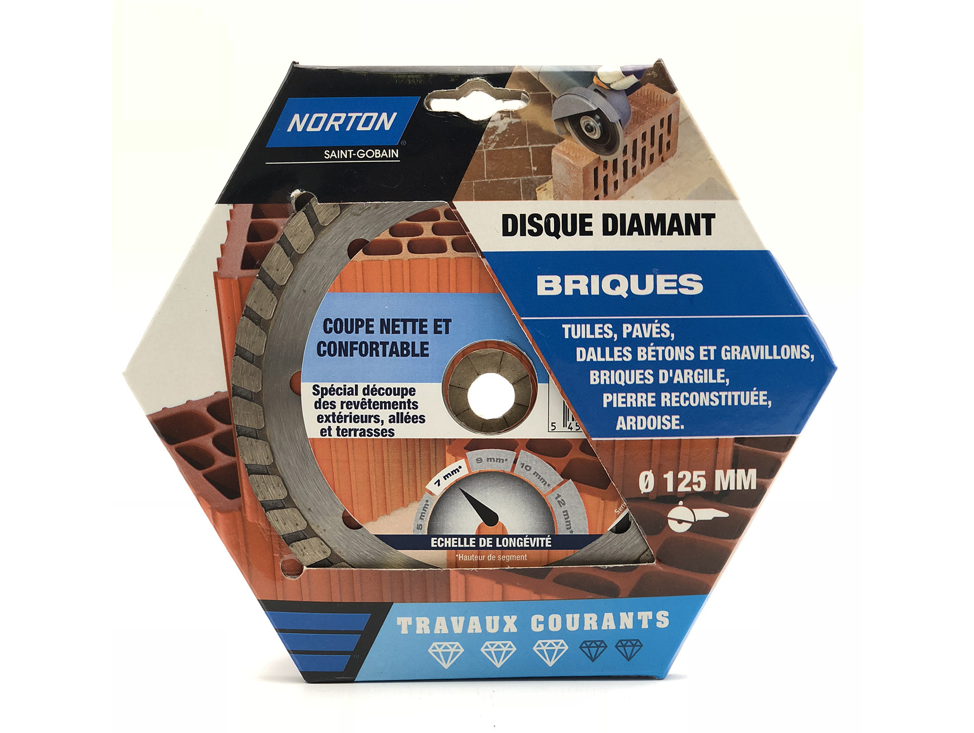 Disque diamant brique Ø125
