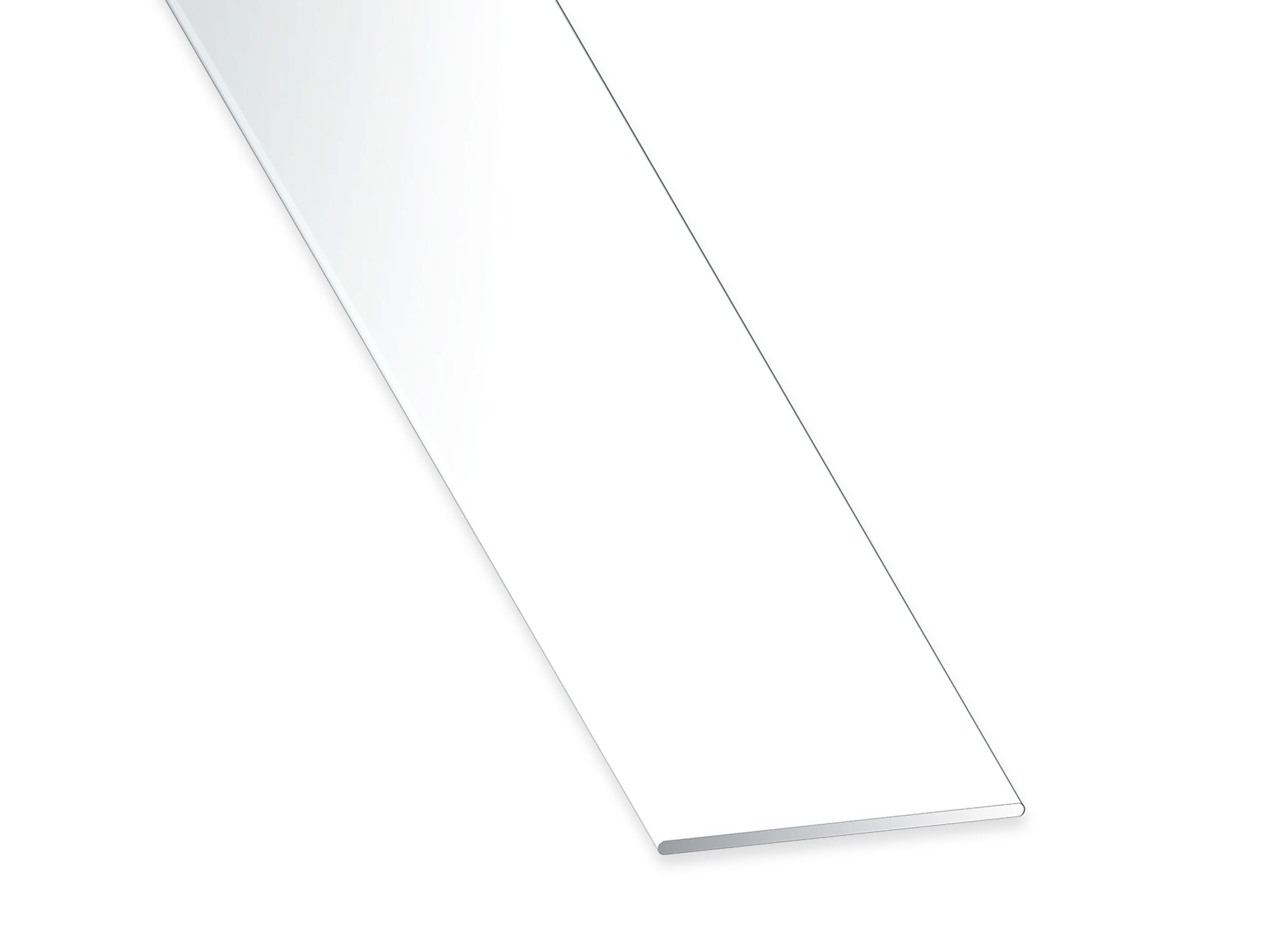 Plat PVC blanc 30x2mm L.2,60m
