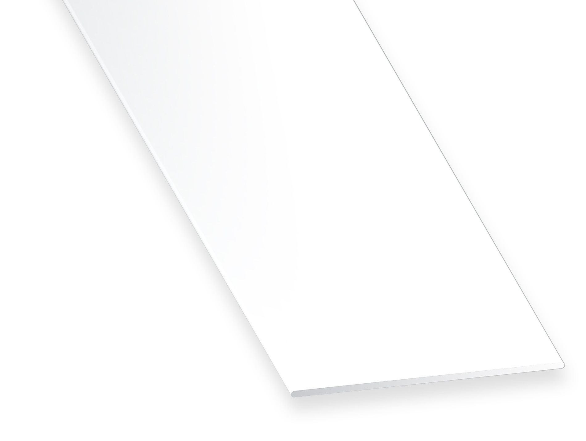 Plat aluminium laqué blanc 50x3mm L.2,50m
