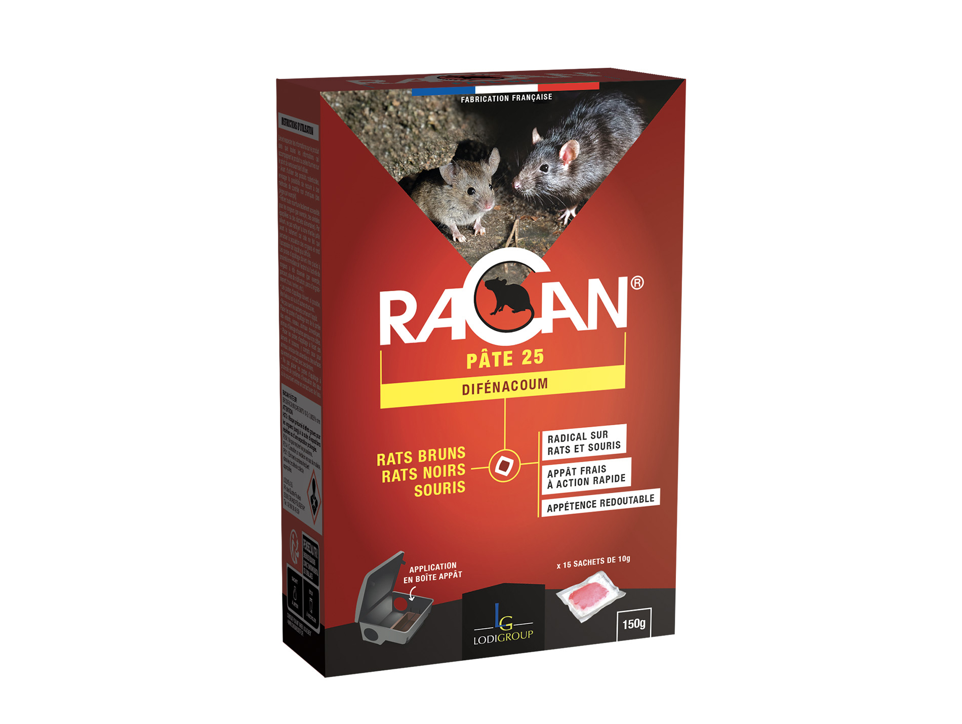 Raticide RACAN pâte150g