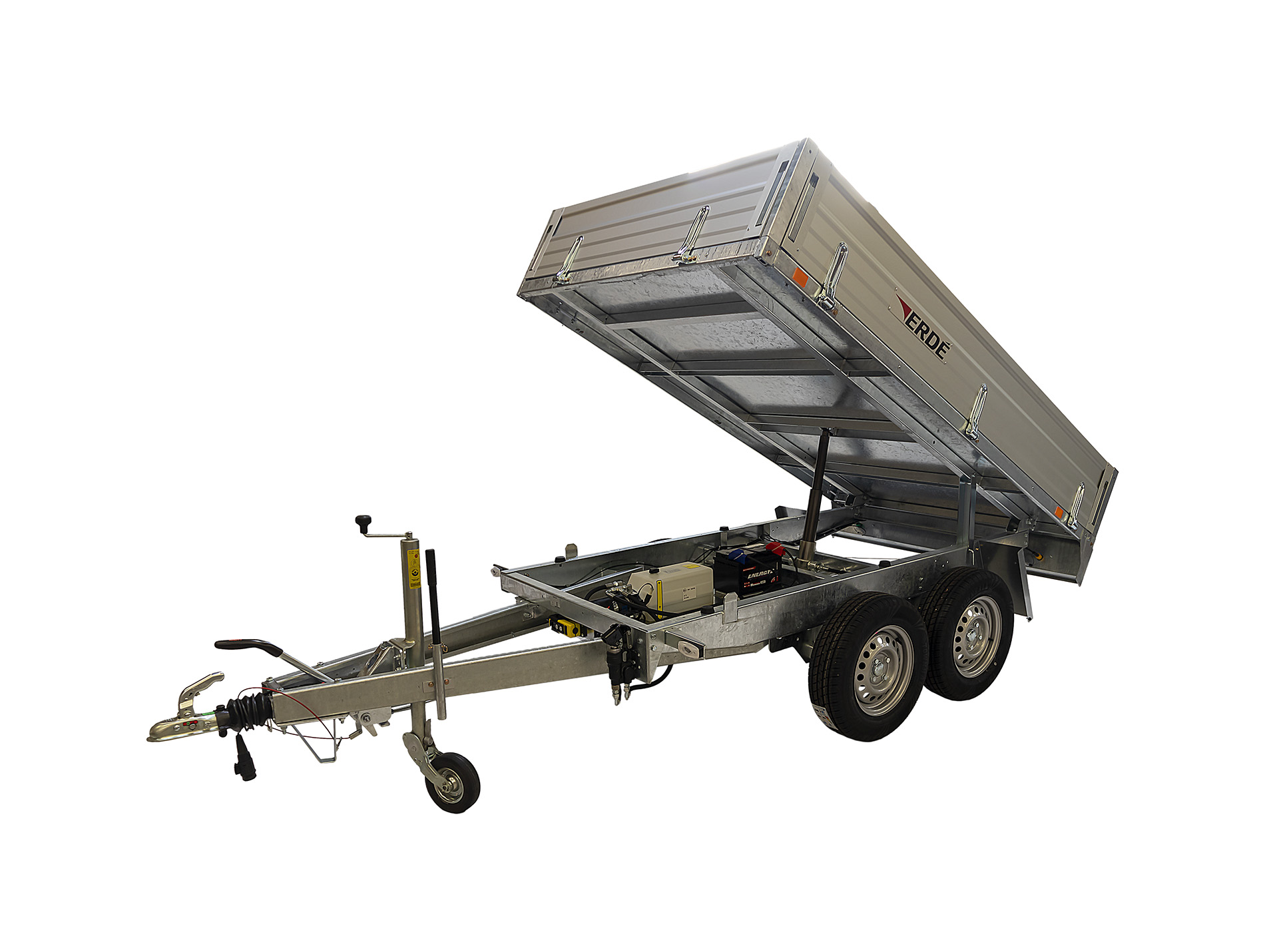 Remorque benne ERDE Expert BE 162 PE freinée L.3,03m 2700kg