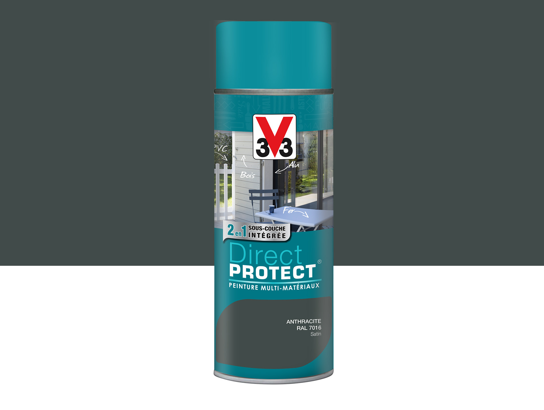 Peinture extérieure V33 Direct Protect anthracite 0,4L