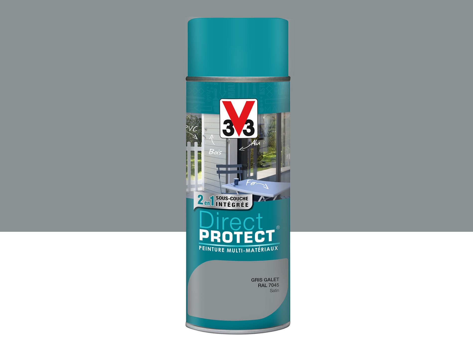 Peinture extérieure V33 Direct Protect gris galet 0,4L