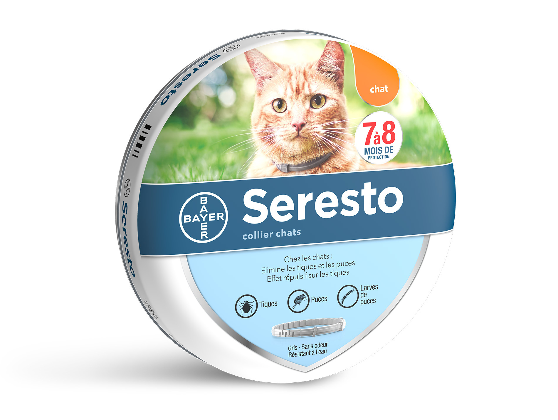 Collier antiparasitaire puces et tiques pour chat