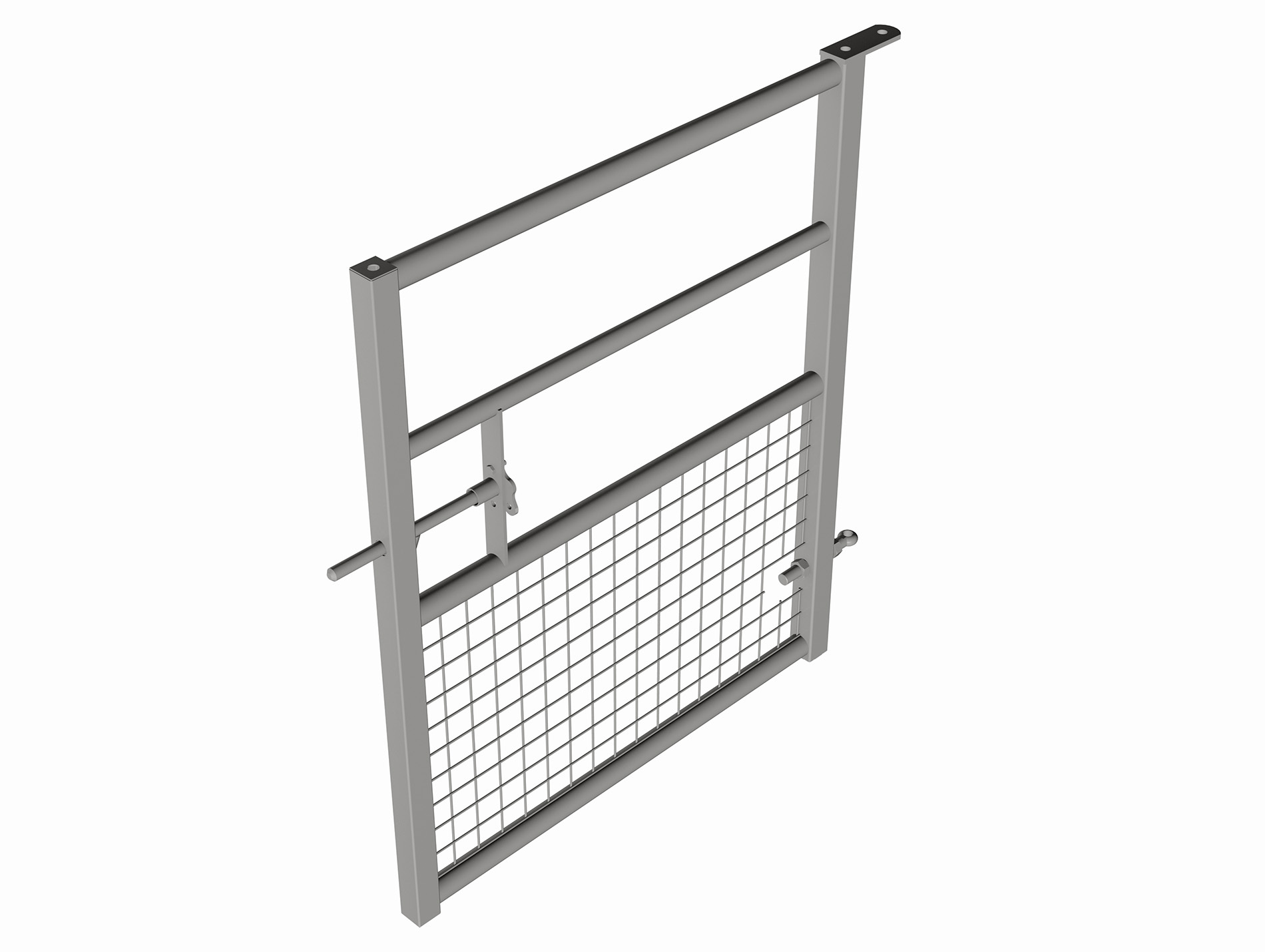 Barrière herbagère EUROFARM semi grillagée galva 1m