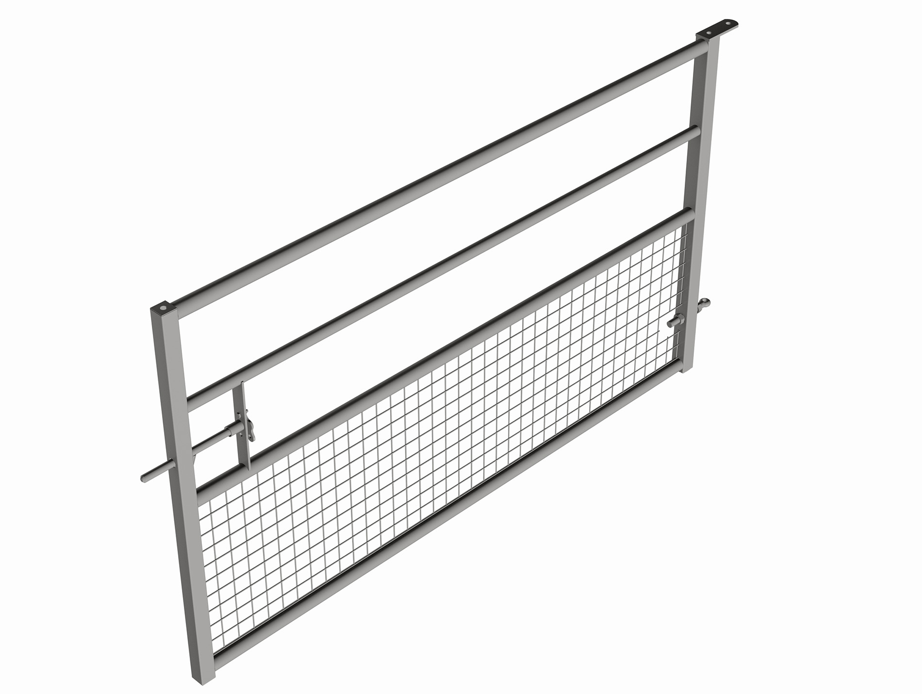 Barrière herbagère EUROFARM semi grillagée galva 2m