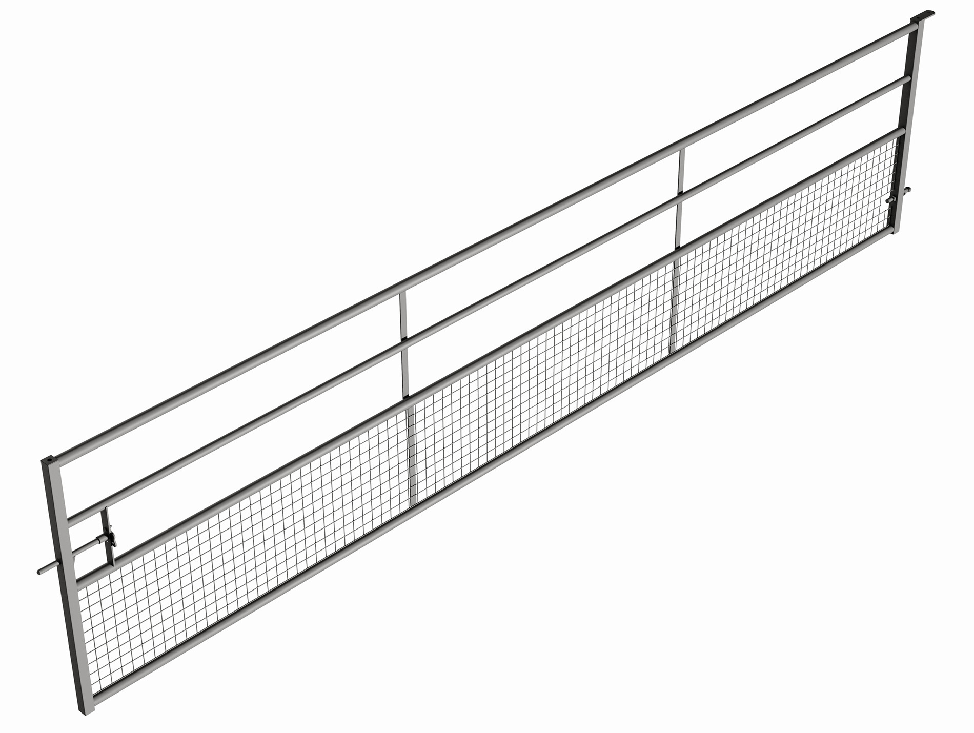 Barrière herbagère EUROFARM semi grillagée galva 5m