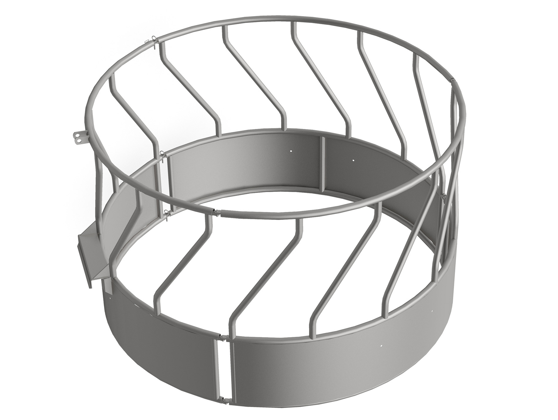 Ratelier bovin EUROFARM circulaire oblique 15 places