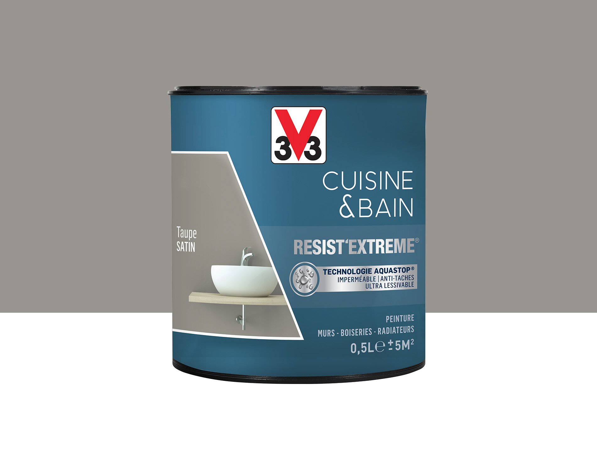 Peinture V33 Resist'Extême Satin Taupe 0,5L