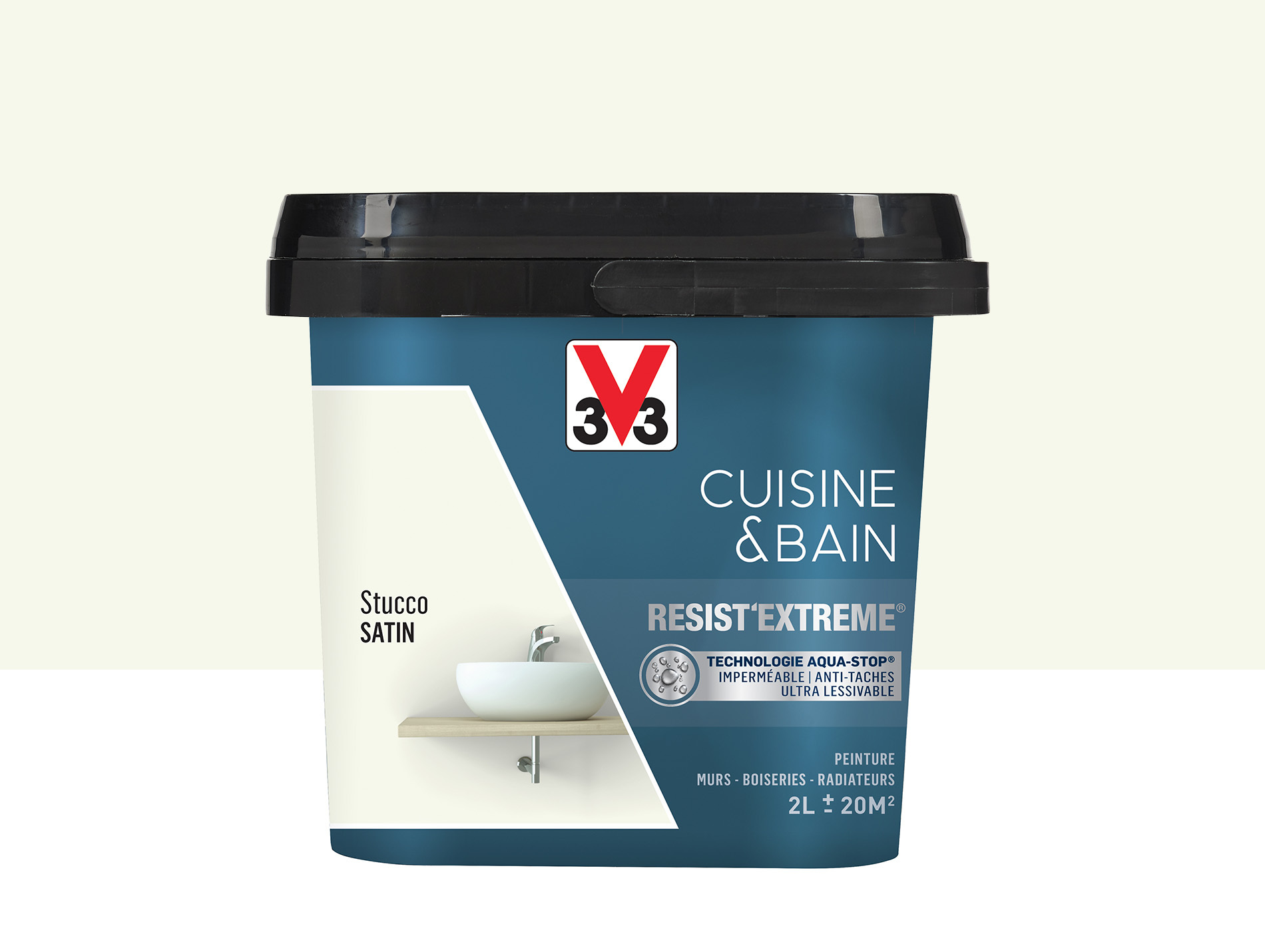 Peinture V33 Resist'Extême Satin Stucco 2L