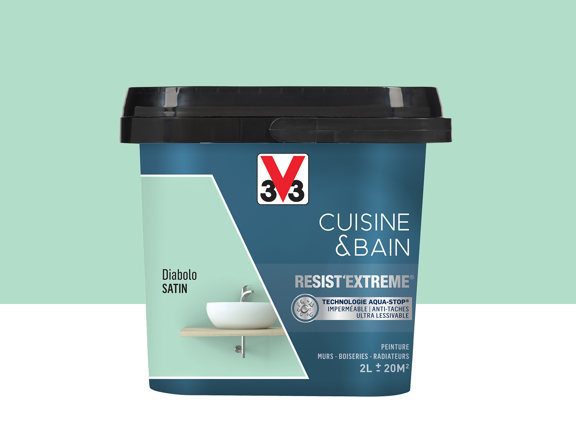 Peinture V33 Resist'Extême Satin Diabolo 2L