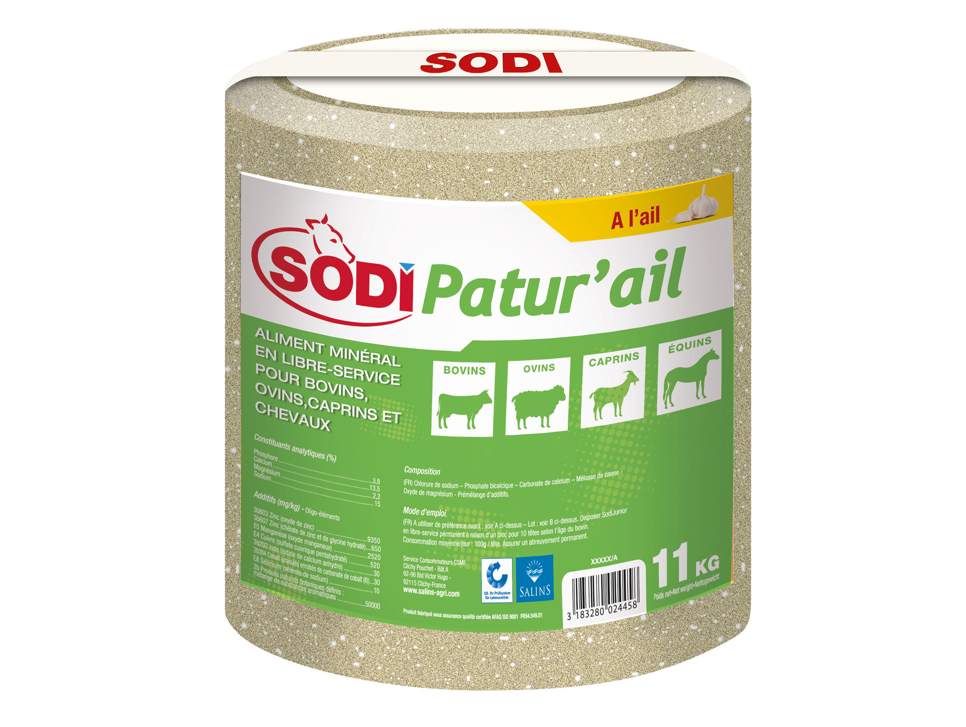 Bloc à lécher SODI patur'ail 11kg