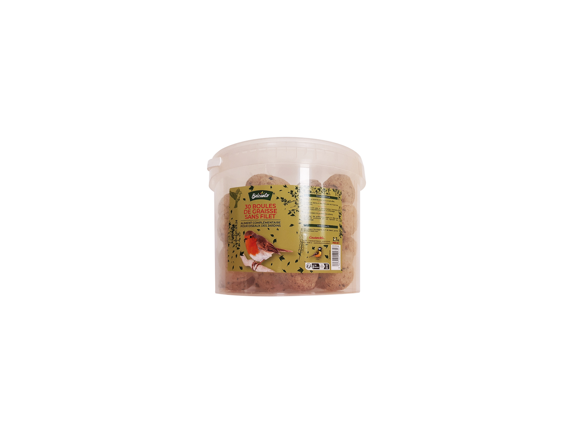 Boules de graisse Belcanto 30x90g