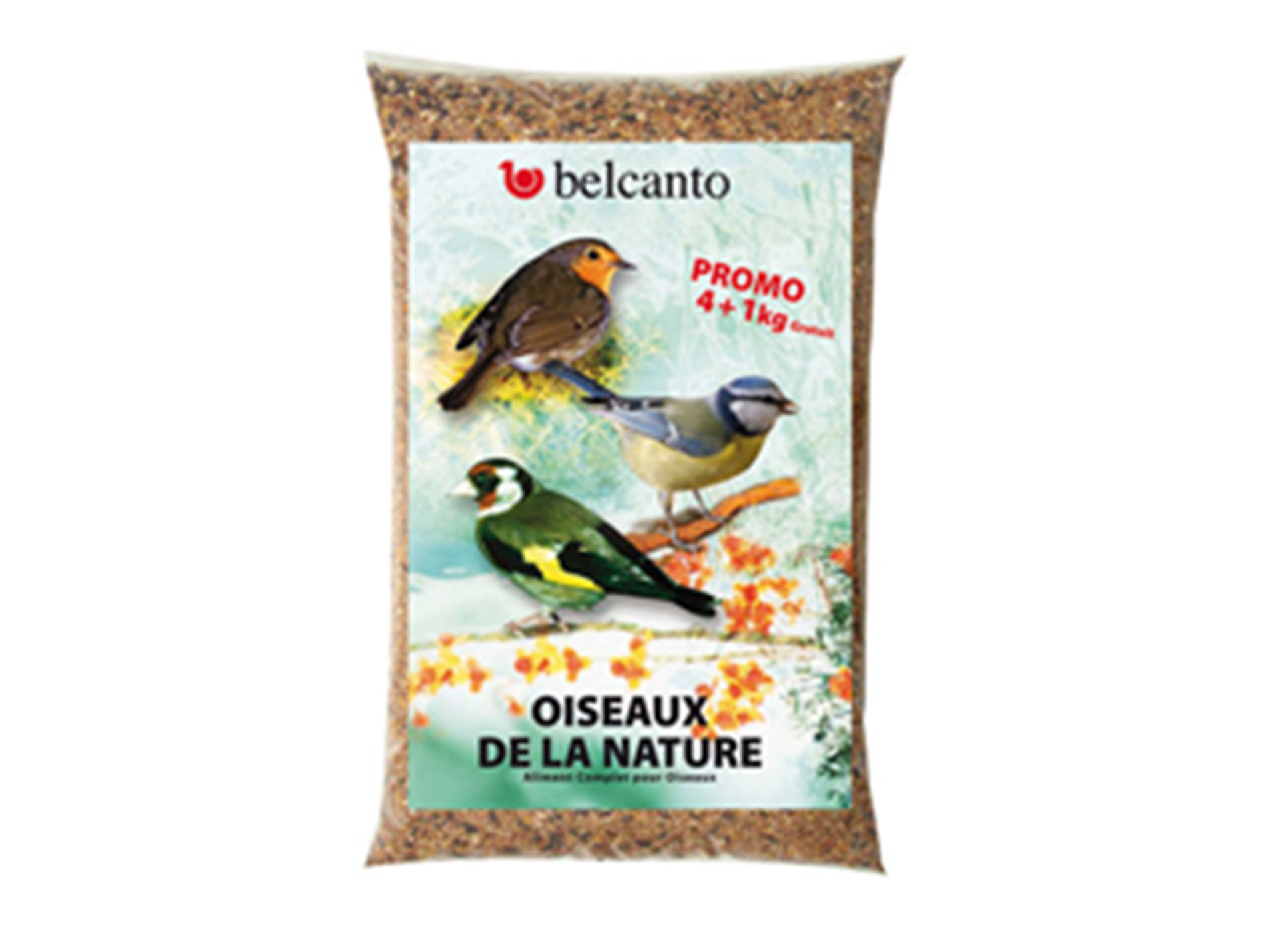 Mélange graines oiseau 4kg + 1kg