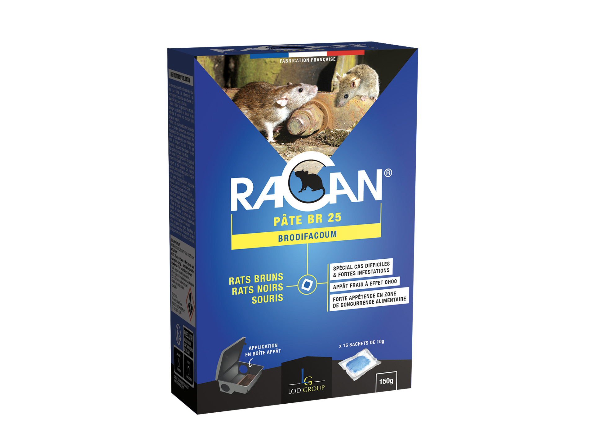 Raticide RACAN Pâte 150g