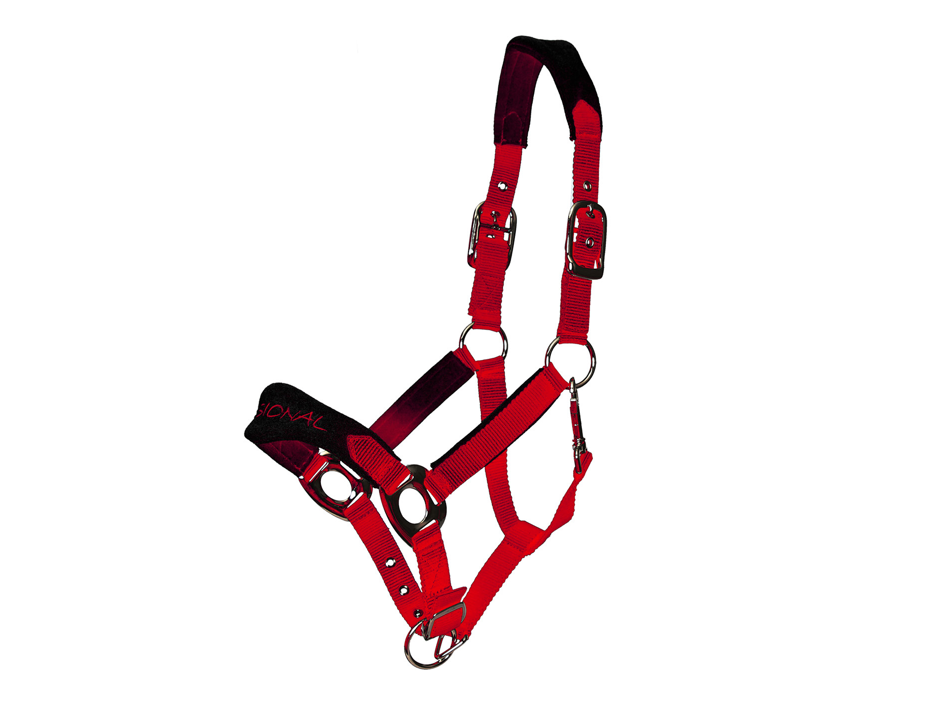 Licol confort poney rouge/noir